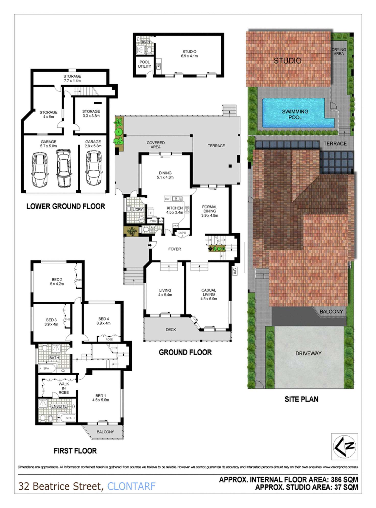 Floorplan of Homely house listing, 32 Beatrice Street, Clontarf NSW 2093