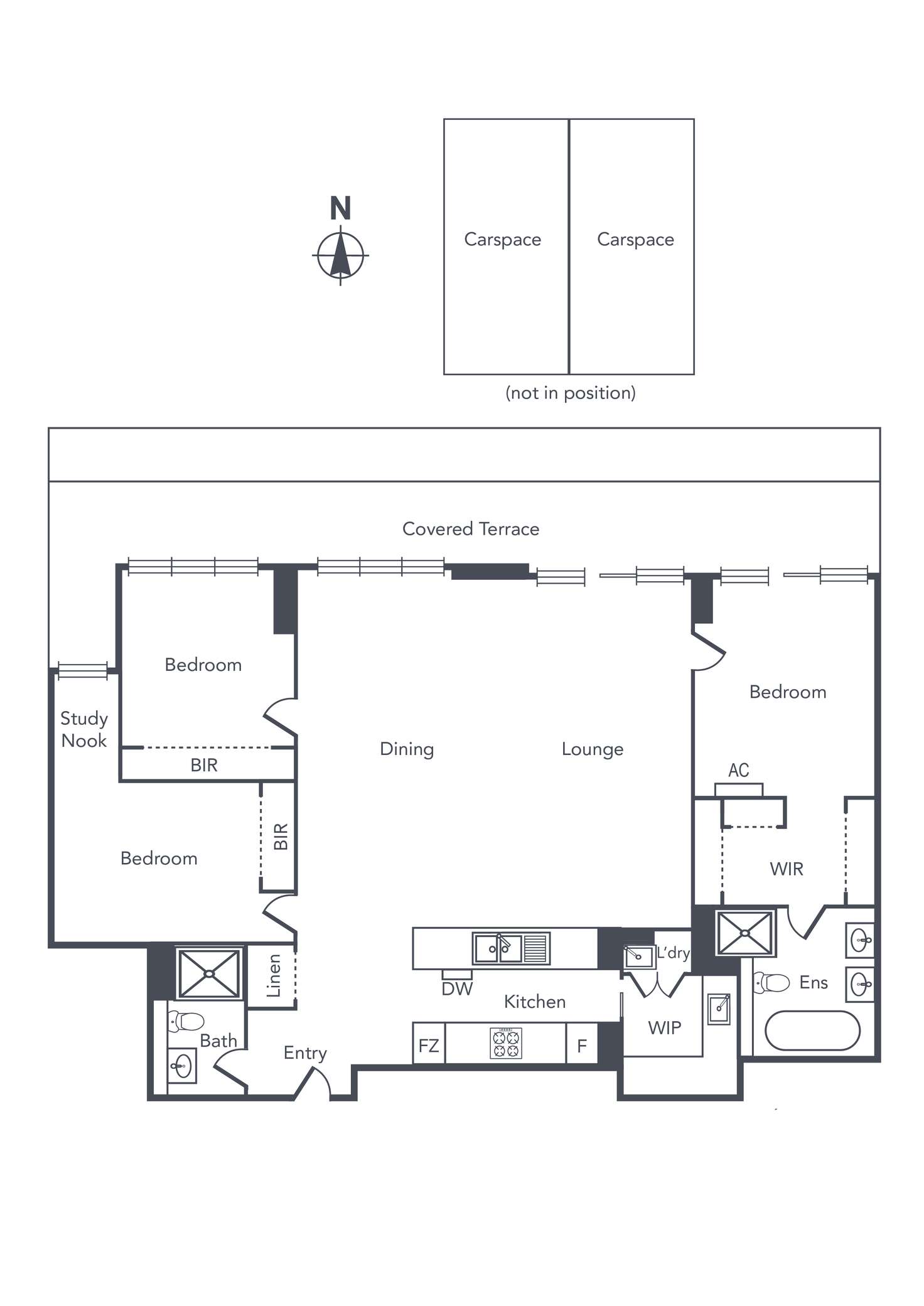 Floorplan of Homely apartment listing, 305/625 Glenferrie Road, Hawthorn VIC 3122