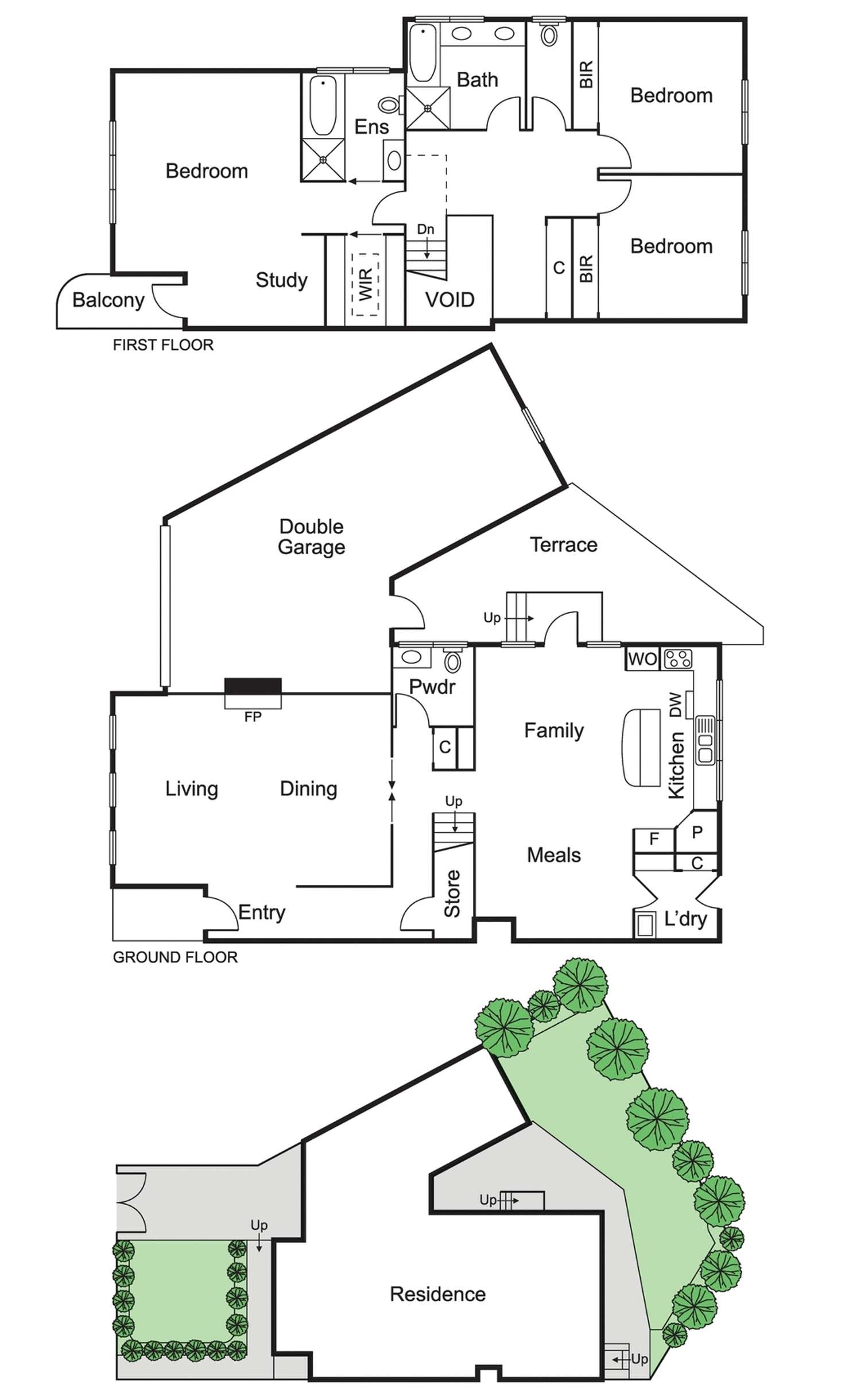 Floorplan of Homely townhouse listing, 1/11A Hawthorn Grove, Hawthorn VIC 3122