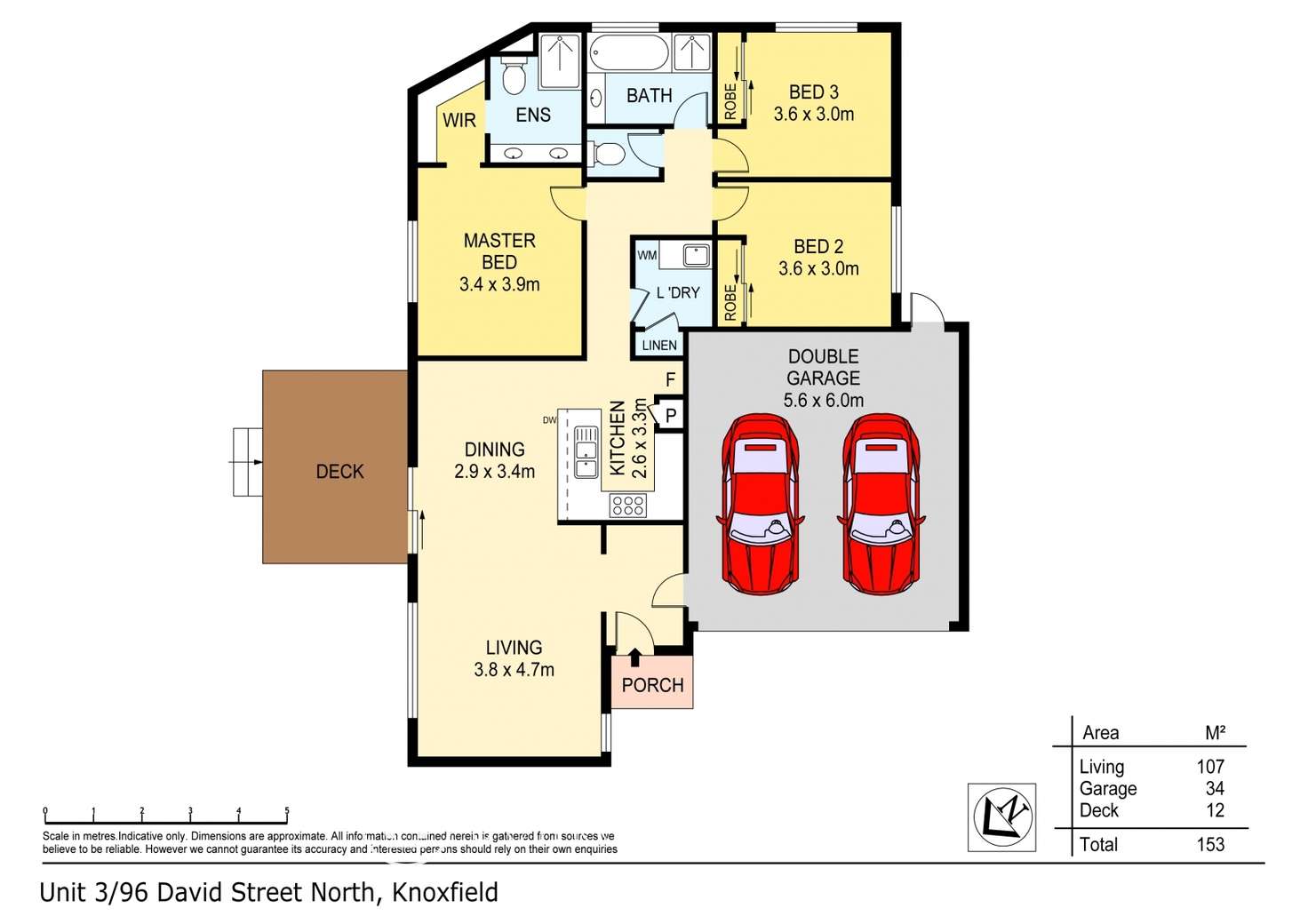 Floorplan of Homely unit listing, 3/96 David Street North, Knoxfield VIC 3180