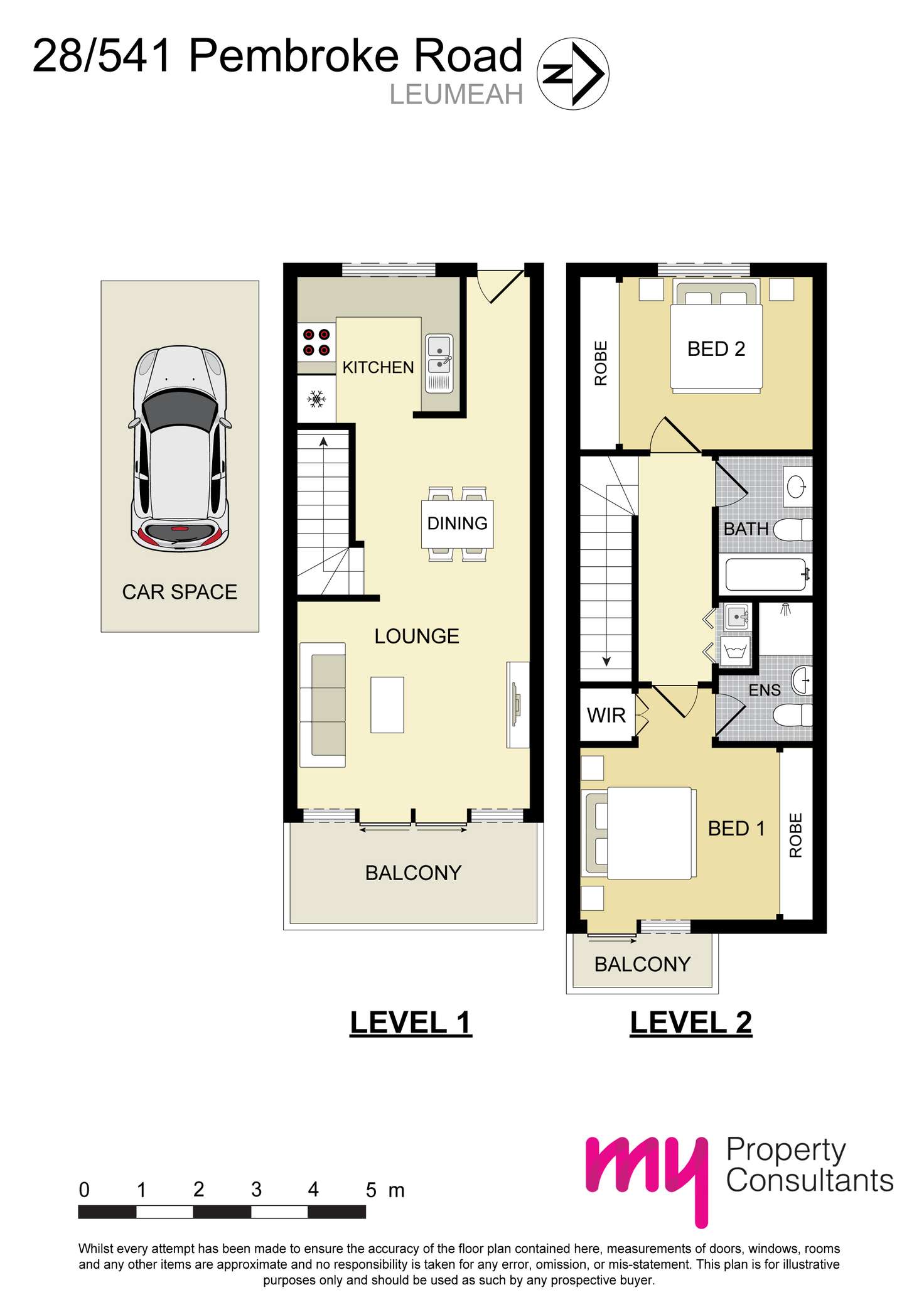 Floorplan of Homely apartment listing, 28F/541 Pembroke Road, Leumeah NSW 2560