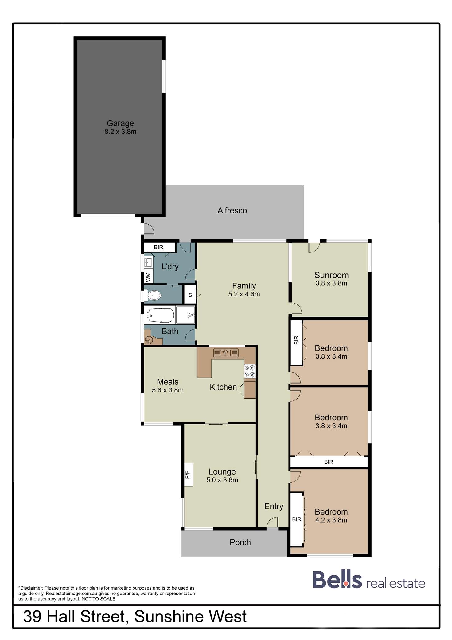 Floorplan of Homely house listing, 39 Hall Street, Sunshine West VIC 3020