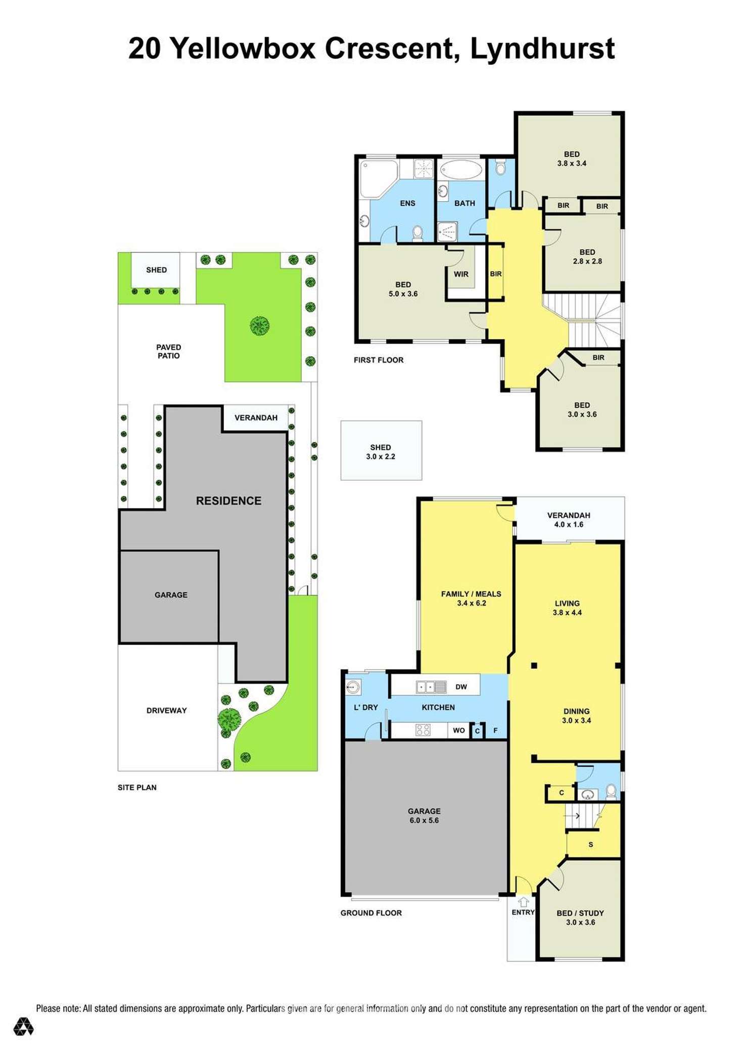 Floorplan of Homely house listing, 20 Yellowbox Crescent, Lyndhurst VIC 3975