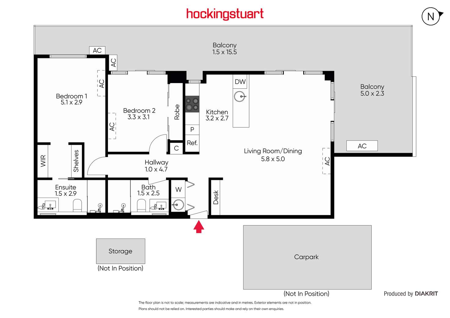 Floorplan of Homely apartment listing, 205/87 High Street, Prahran VIC 3181