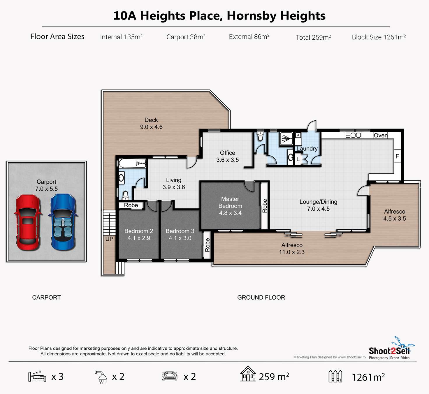 Floorplan of Homely house listing, 10A Heights Place, Hornsby Heights NSW 2077