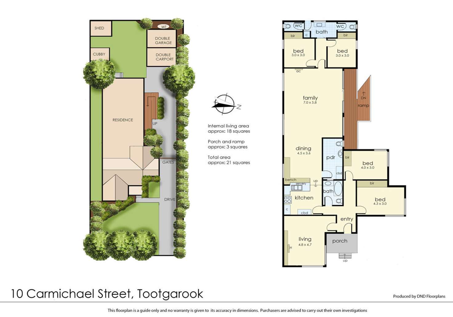 Floorplan of Homely house listing, 10 Carmichael Street, Tootgarook VIC 3941