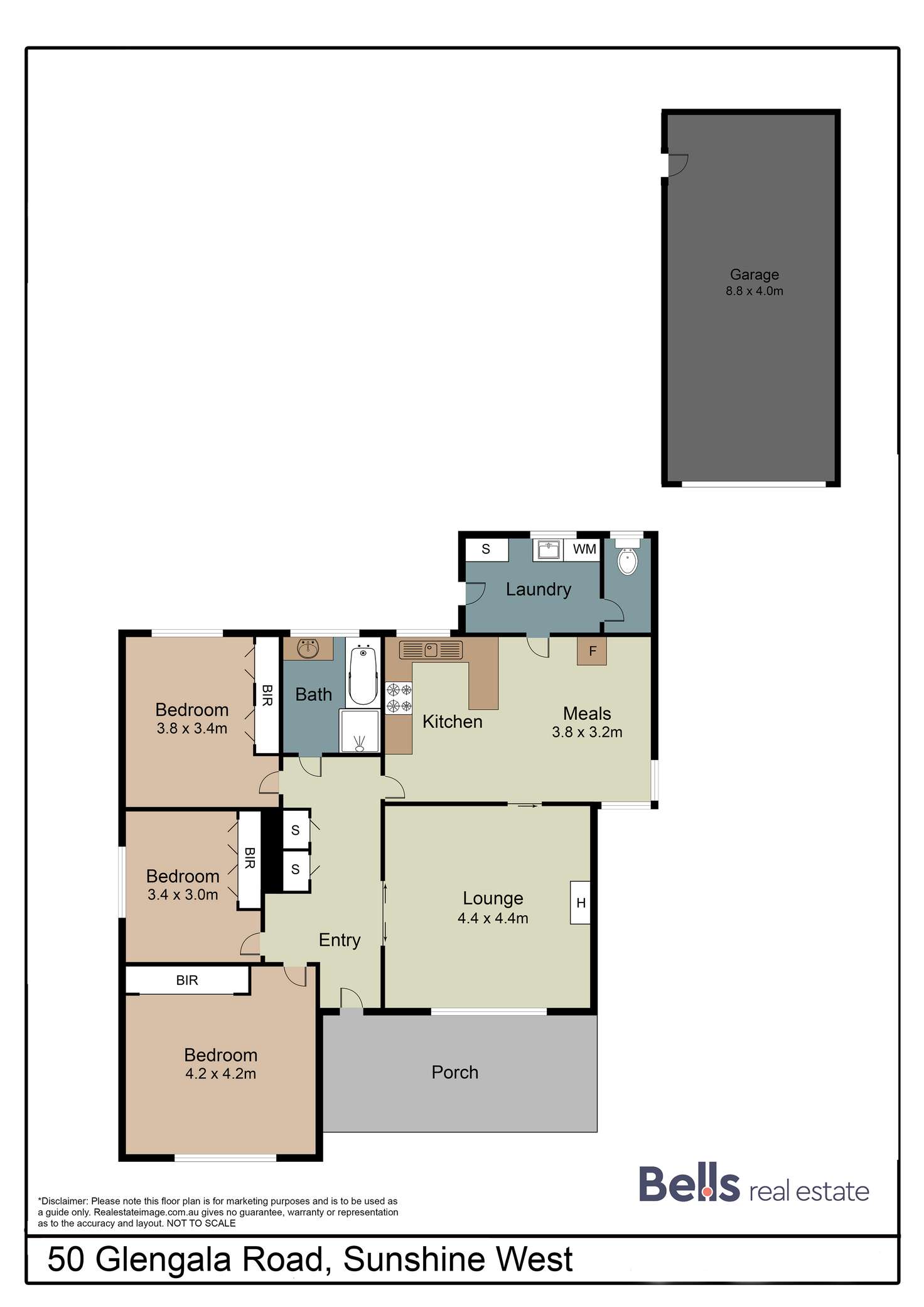 Floorplan of Homely house listing, 50 Glengala Road, Sunshine West VIC 3020