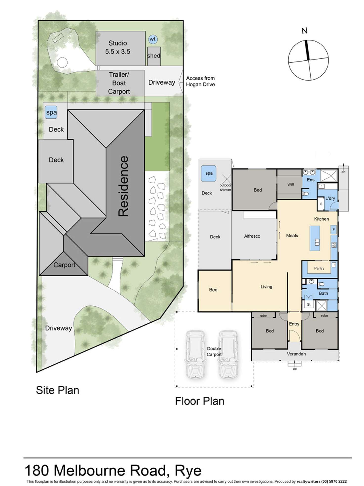 Floorplan of Homely house listing, 180 Melbourne Road, Rye VIC 3941