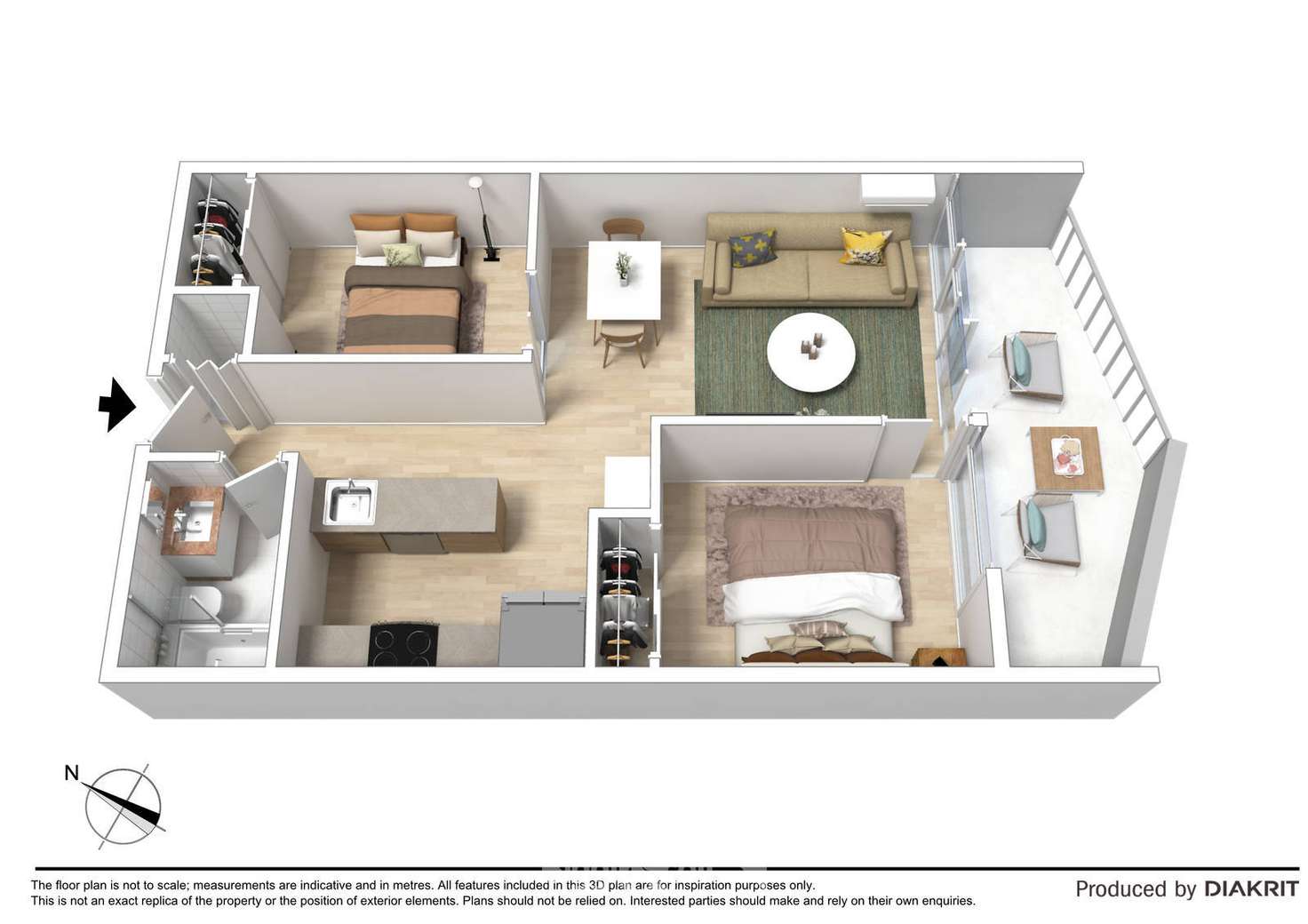 Floorplan of Homely apartment listing, 813/38 Mt Alexander Road, Travancore VIC 3032