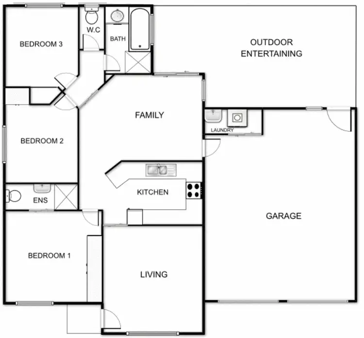 Floorplan of Homely house listing, 12 Higham Place, Dunlop ACT 2615