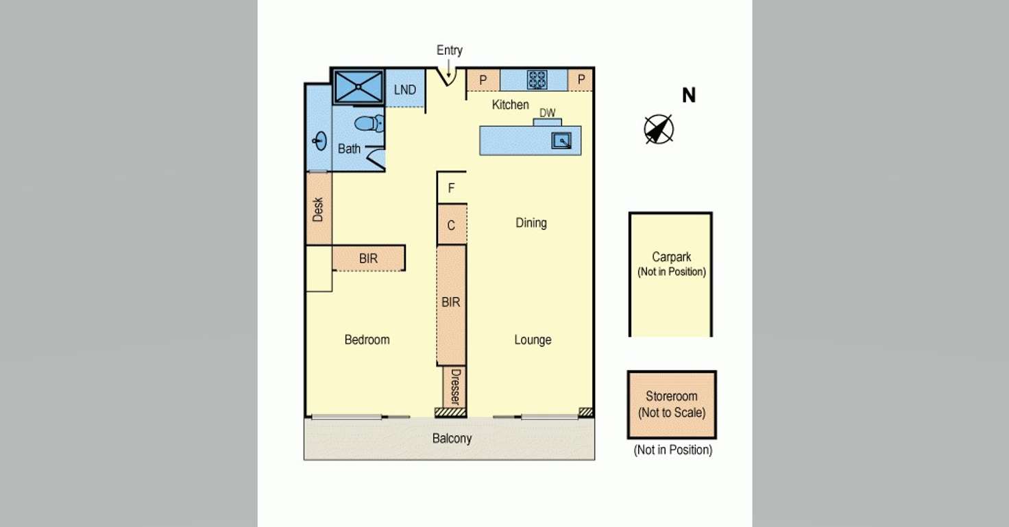 Floorplan of Homely apartment listing, 211/6 Victoria Street, St Kilda VIC 3182