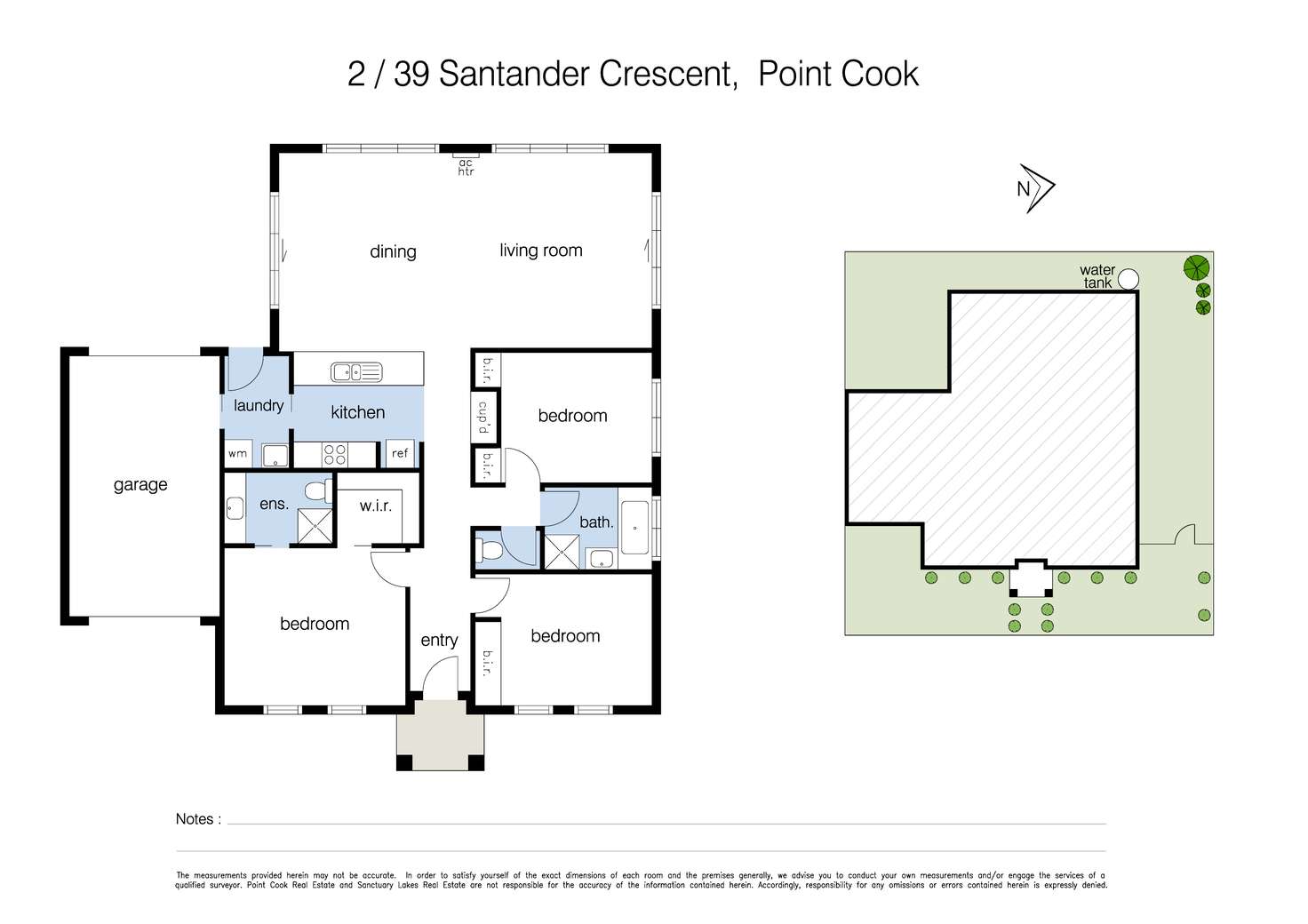 Floorplan of Homely unit listing, 2/39 Santander Crescent, Point Cook VIC 3030