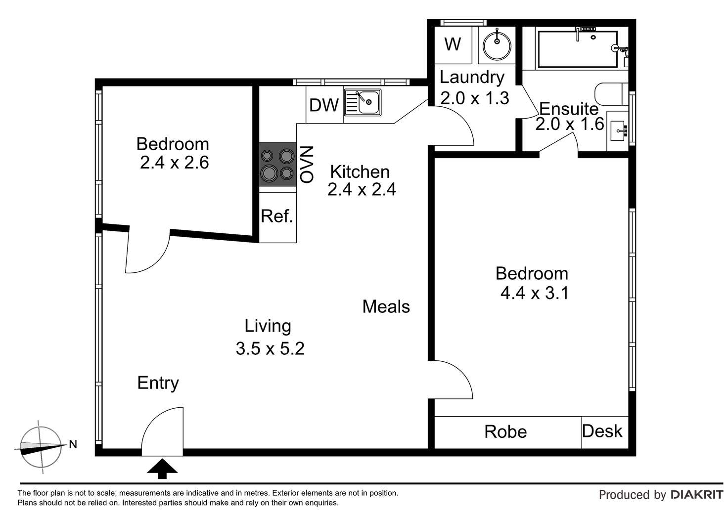 Floorplan of Homely apartment listing, 1/22 Charnwood Road, St Kilda VIC 3182