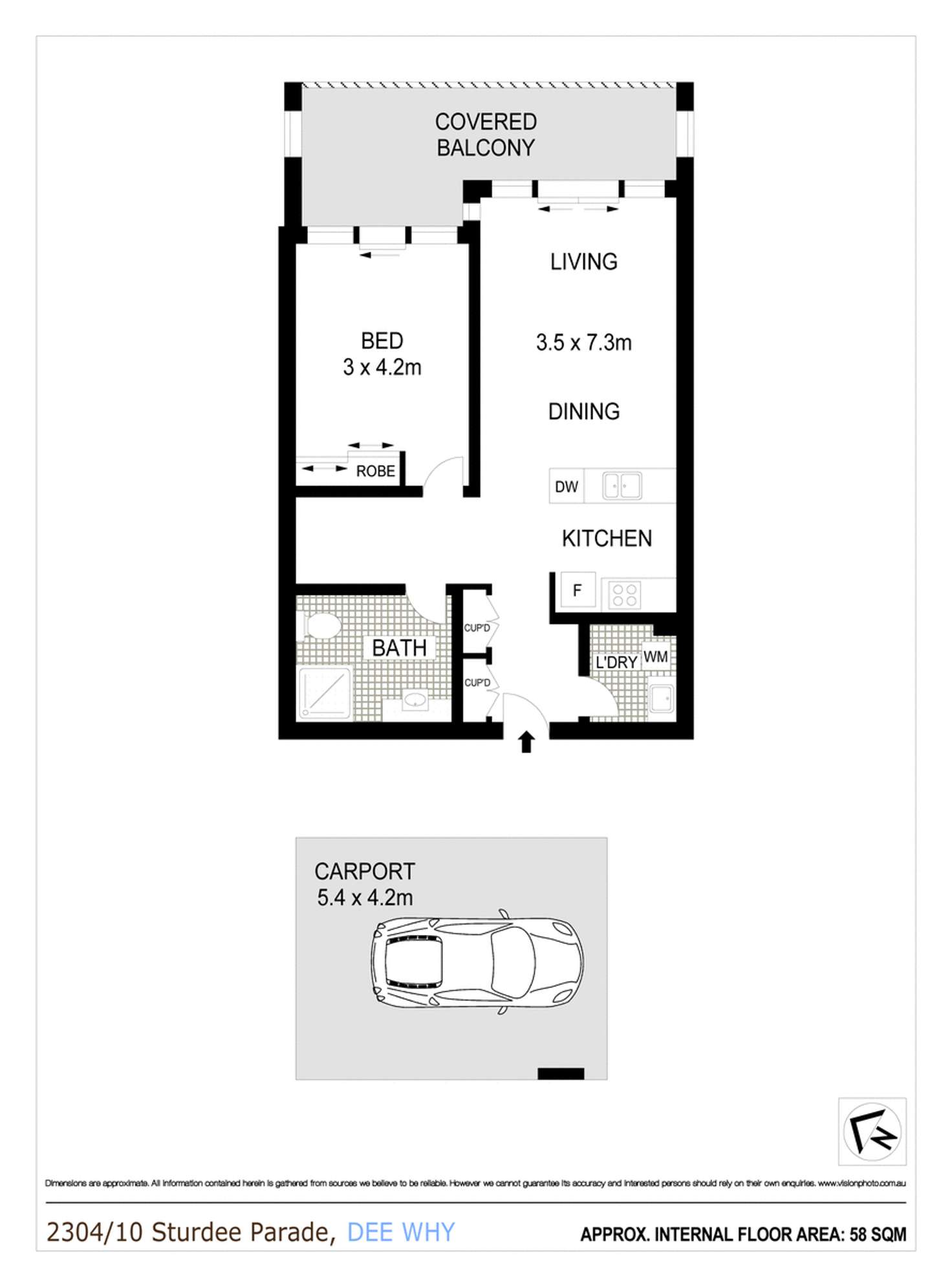 Floorplan of Homely apartment listing, 2304/10 Sturdee Parade, Dee Why NSW 2099