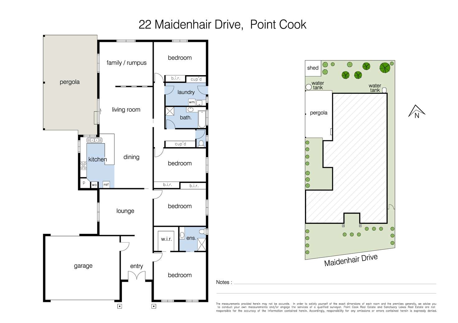 Floorplan of Homely house listing, 22 Maidenhair Drive, Point Cook VIC 3030