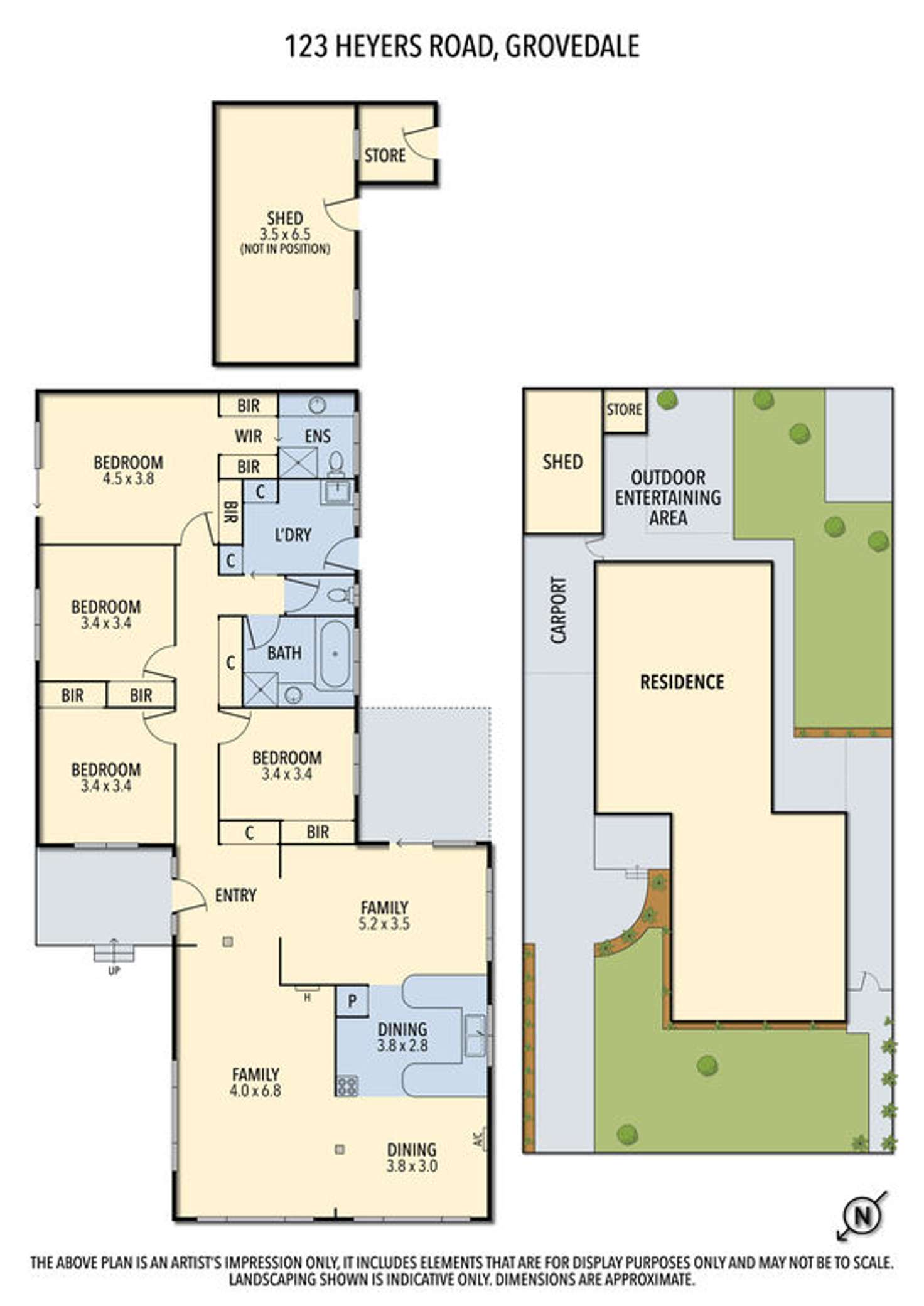 Floorplan of Homely house listing, 123 Heyers Road, Grovedale VIC 3216