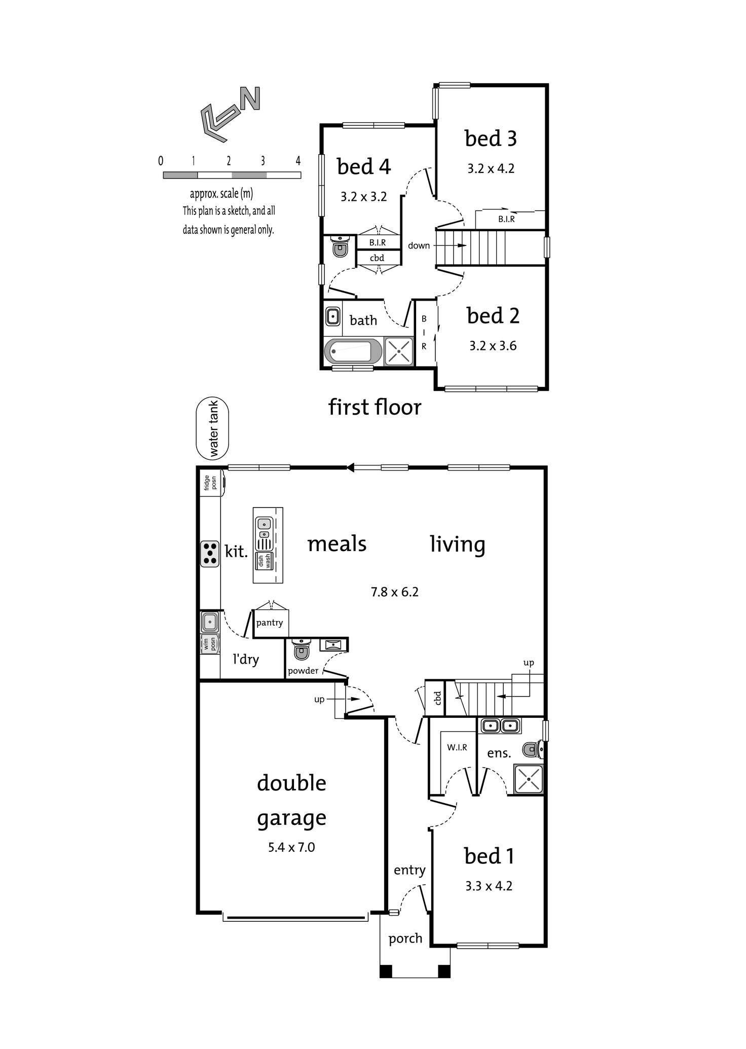 Floorplan of Homely townhouse listing, 5/22 Gertonia Avenue, Boronia VIC 3155