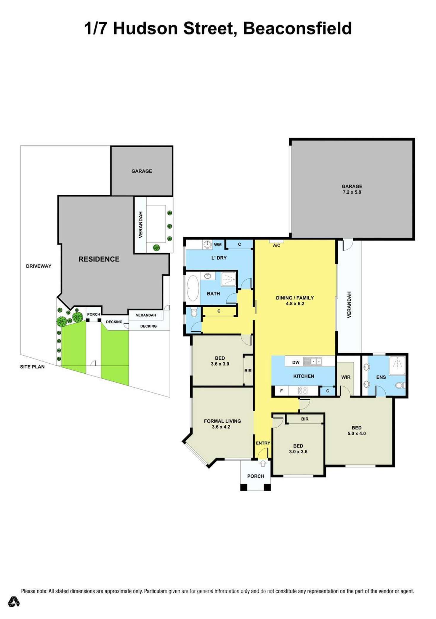 Floorplan of Homely townhouse listing, 1/7 Hudson Street, Beaconsfield VIC 3807