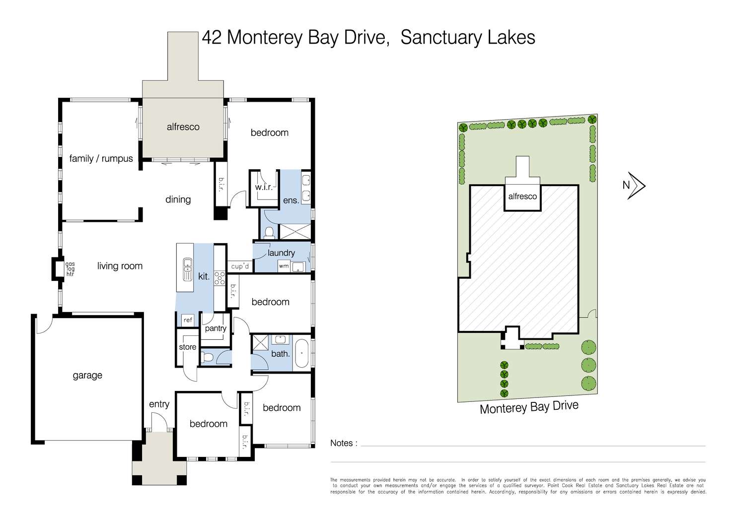 Floorplan of Homely house listing, 42 Monterey Bay Drive, Sanctuary Lakes VIC 3030