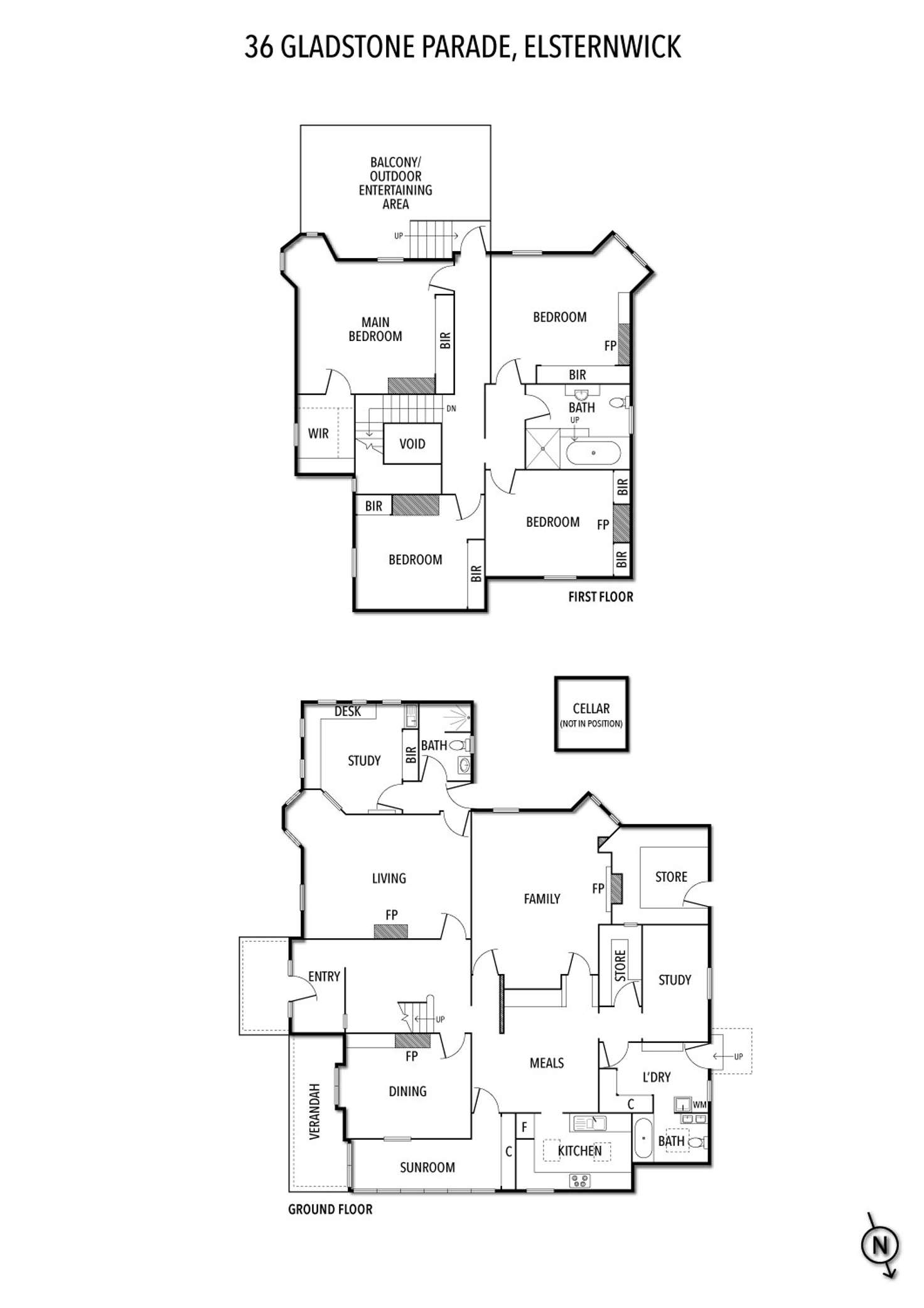 Floorplan of Homely house listing, 36 Gladstone Parade, Elsternwick VIC 3185