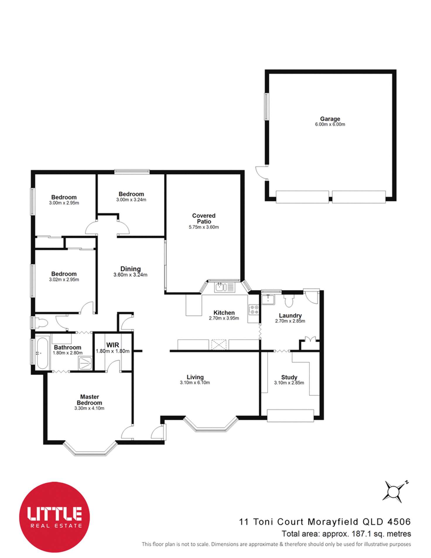 Floorplan of Homely house listing, 11 Toni Court, Morayfield QLD 4506