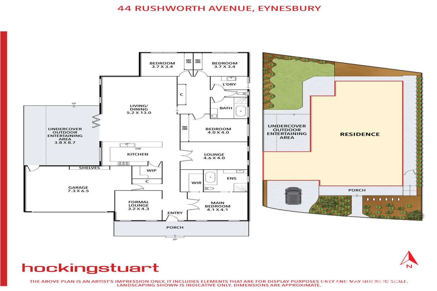 Floorplan of Homely house listing, 44 Rushworth Avenue, Eynesbury VIC 3338