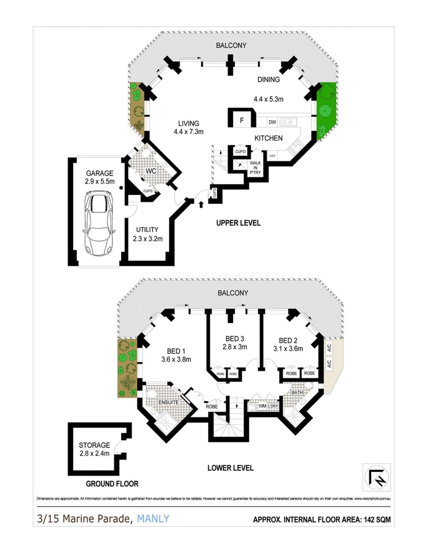 Floorplan of Homely apartment listing, 3/15 Marine Parade, Manly NSW 2095