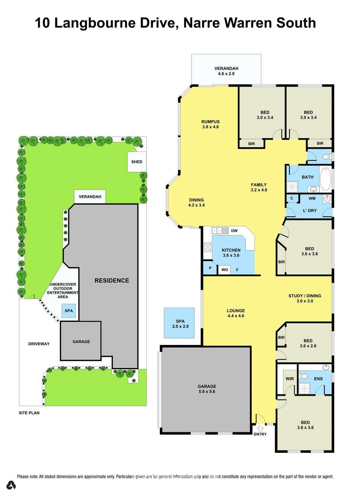 Floorplan of Homely house listing, 10 Langbourne Drive, Narre Warren South VIC 3805