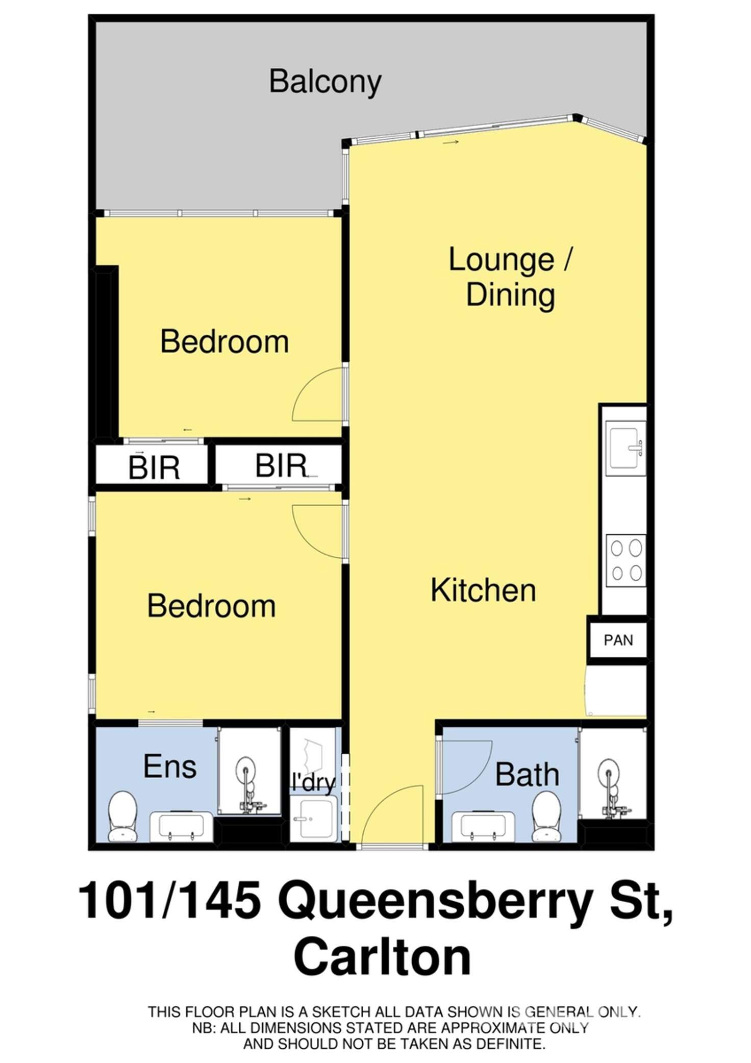Floorplan of Homely apartment listing, 101/145 Queensberry Street, Carlton VIC 3053