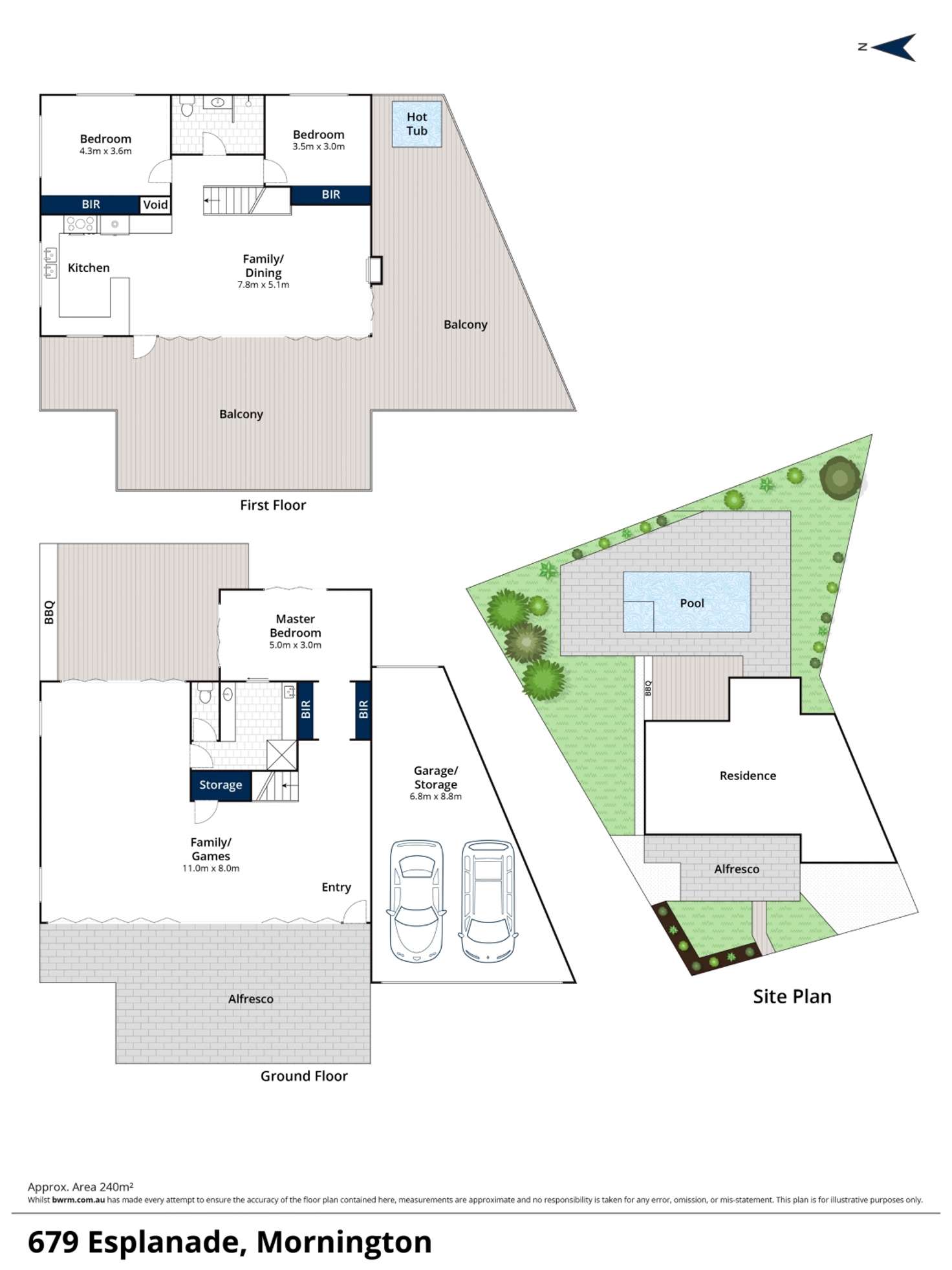 Floorplan of Homely house listing, 679 Esplanade, Mornington VIC 3931