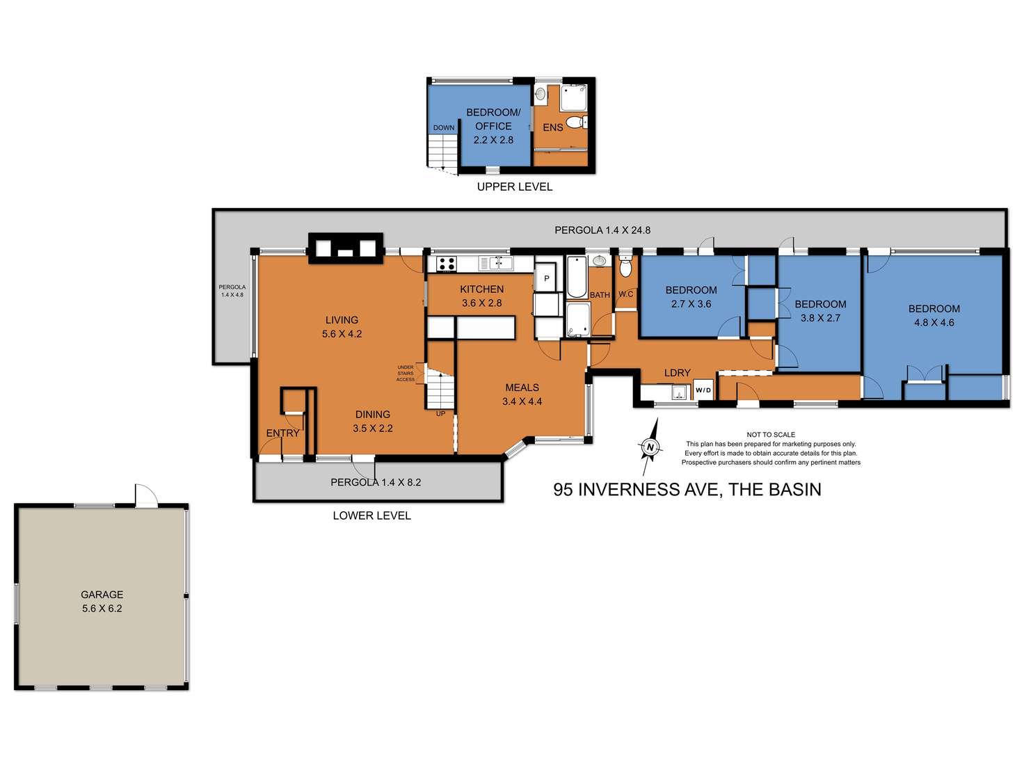 Floorplan of Homely house listing, 95 Inverness Avenue, The Basin VIC 3154