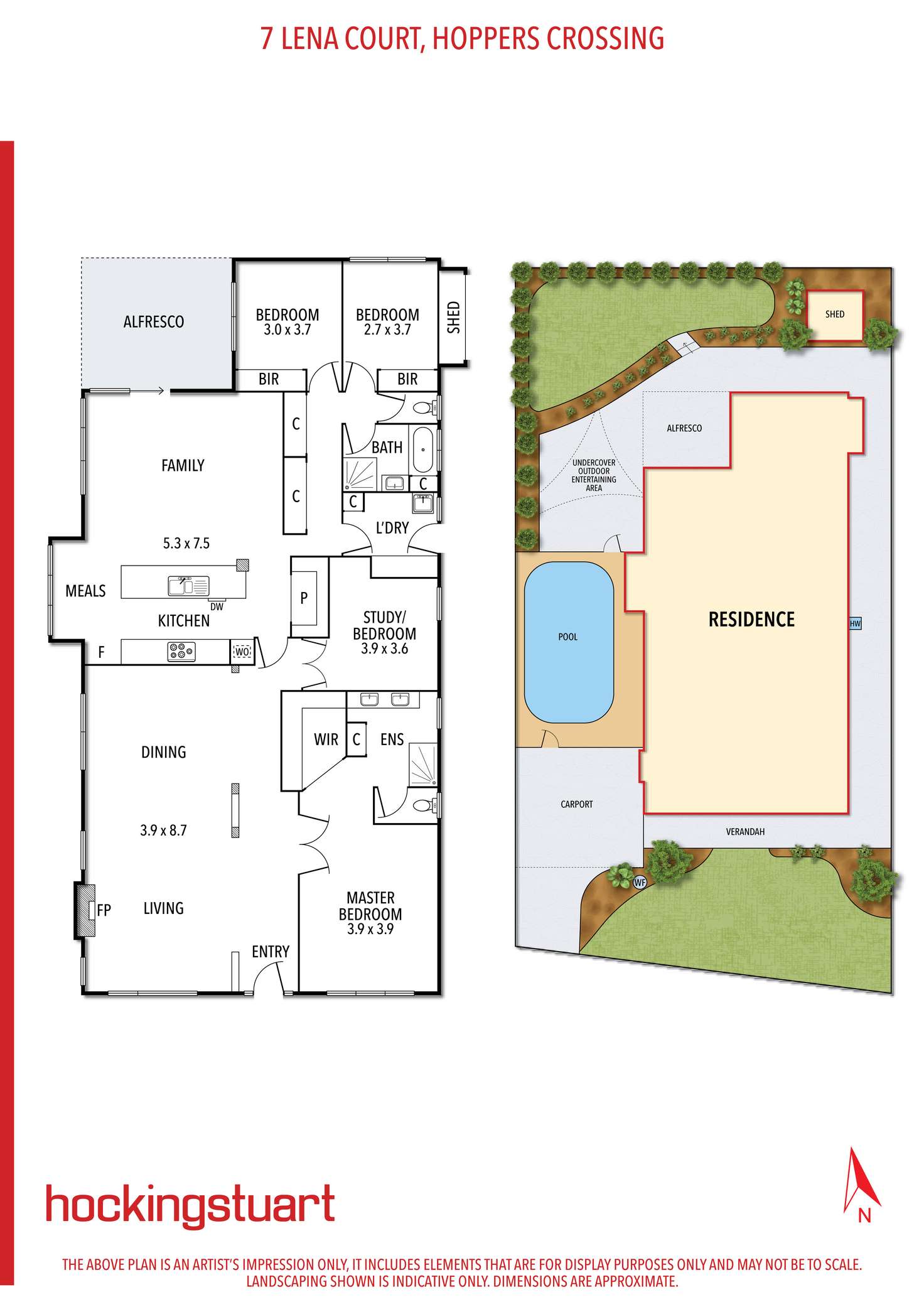 Floorplan of Homely house listing, 7 Lena Court, Hoppers Crossing VIC 3029