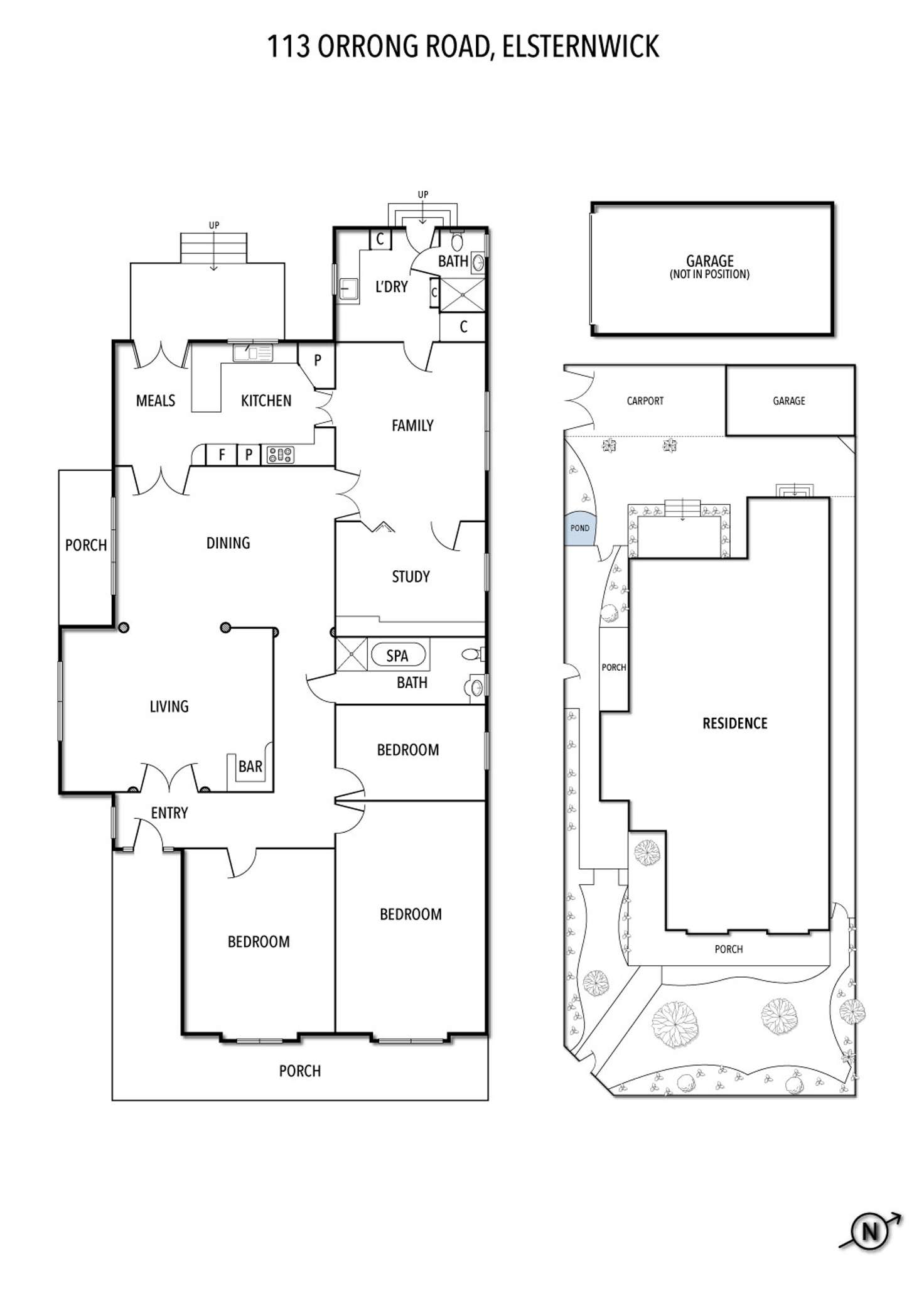 Floorplan of Homely house listing, 113 Orrong Road, Elsternwick VIC 3185
