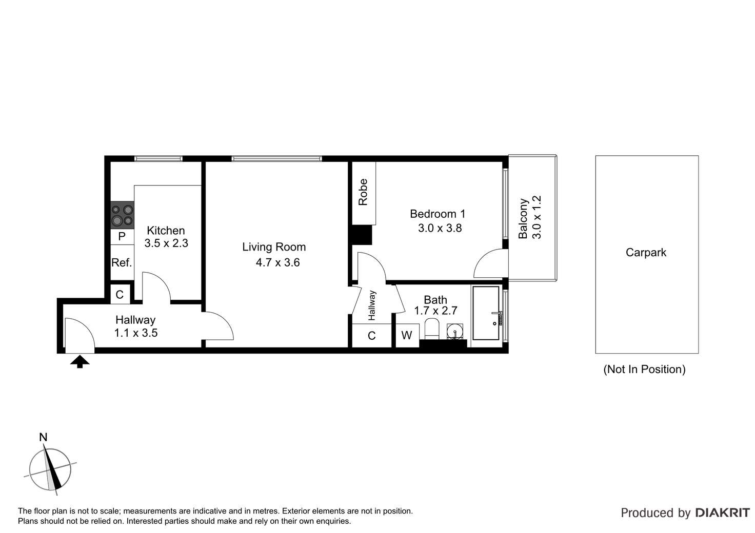 Floorplan of Homely apartment listing, 10/23 The Avenue, Prahran VIC 3181