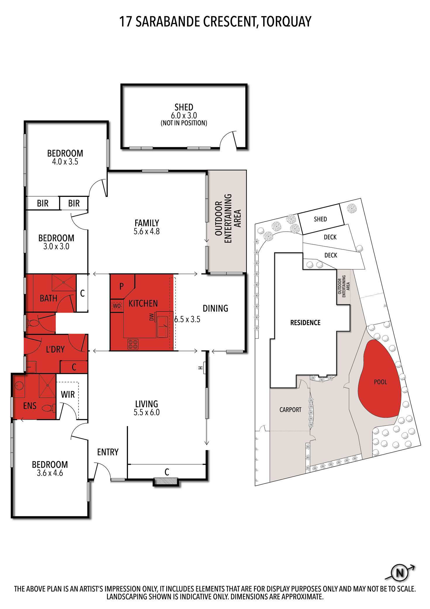 Floorplan of Homely house listing, 17 Sarabande Crescent, Torquay VIC 3228