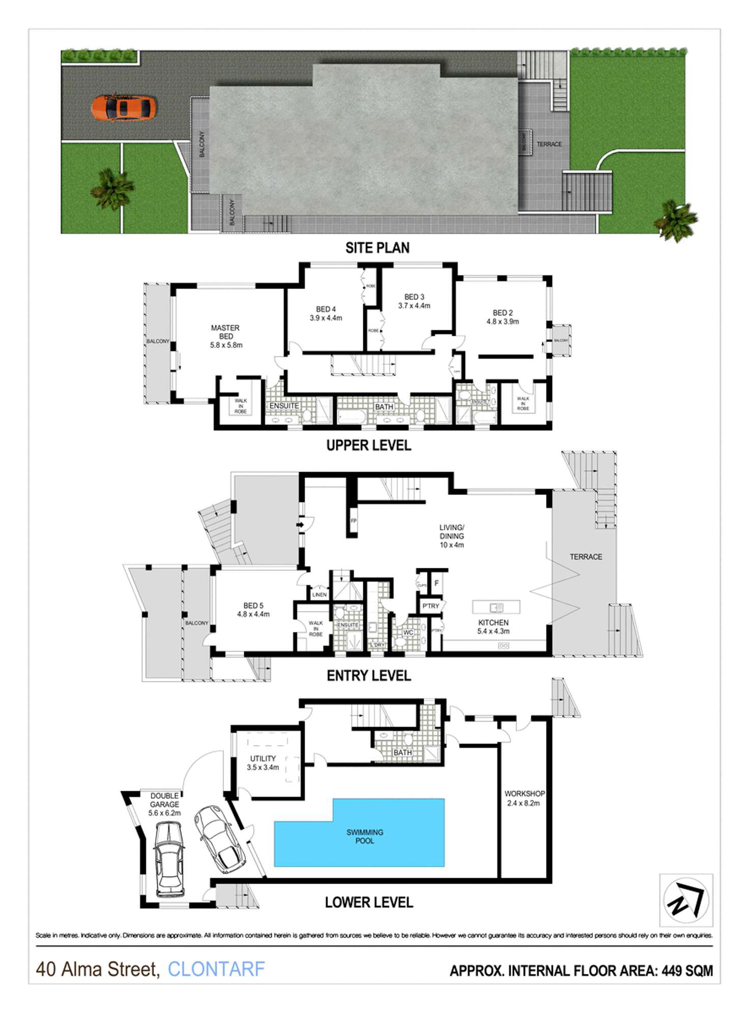 Floorplan of Homely house listing, 40 Alma Street, Clontarf NSW 2093