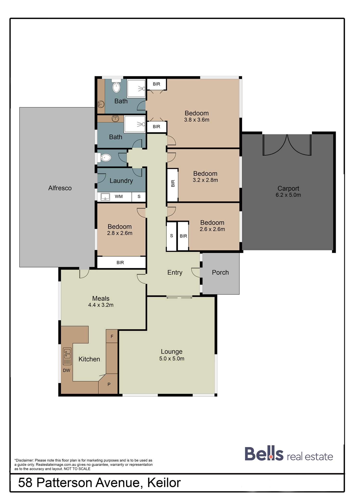 Floorplan of Homely house listing, 58 Patterson Avenue, Keilor VIC 3036