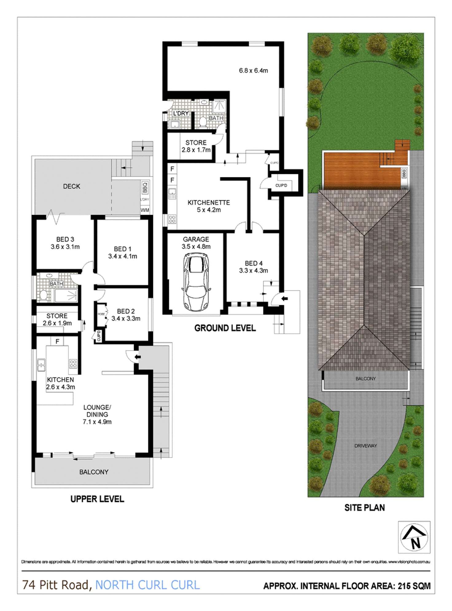 Floorplan of Homely house listing, 74 Pitt Road, North Curl Curl NSW 2099