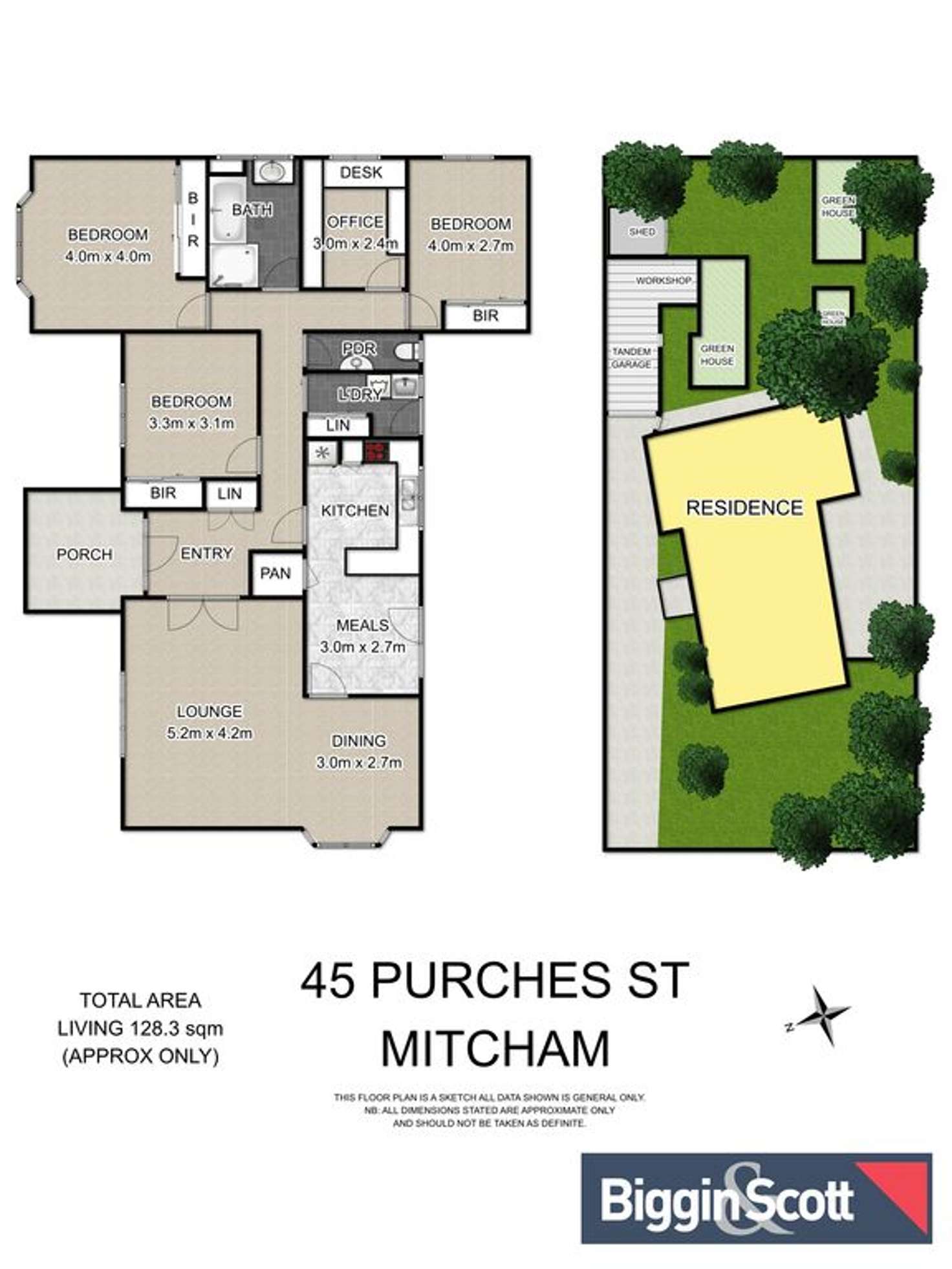 Floorplan of Homely house listing, 45 Purches Street, Mitcham VIC 3132