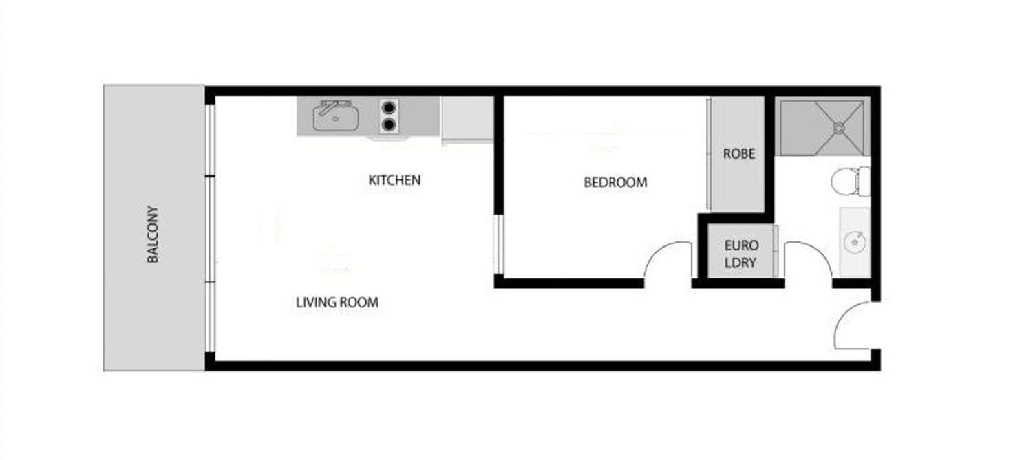 Floorplan of Homely apartment listing, 1702/176 Edward Street, Brunswick East VIC 3057