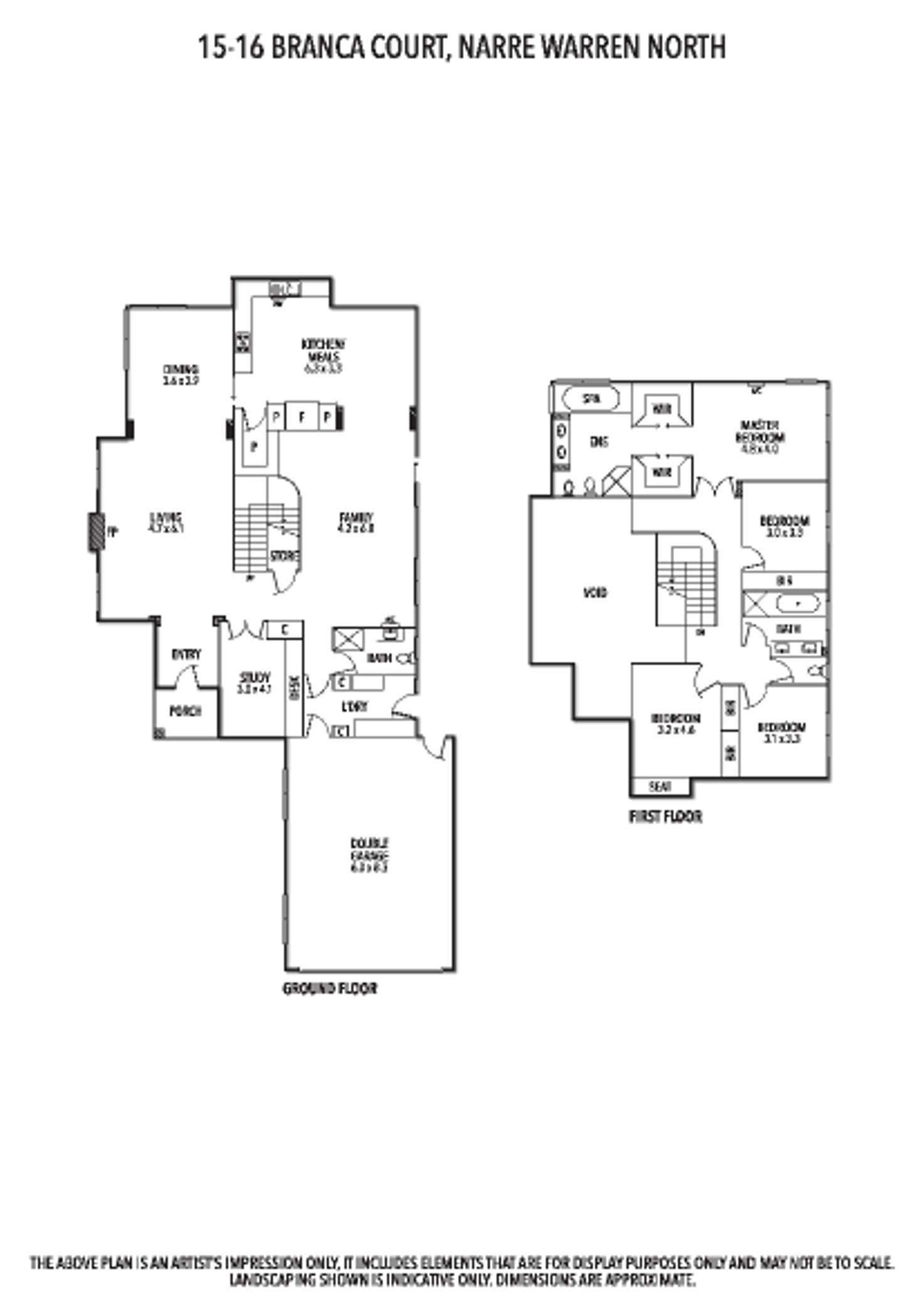 Floorplan of Homely house listing, 15 Branca Court, Narre Warren North VIC 3804