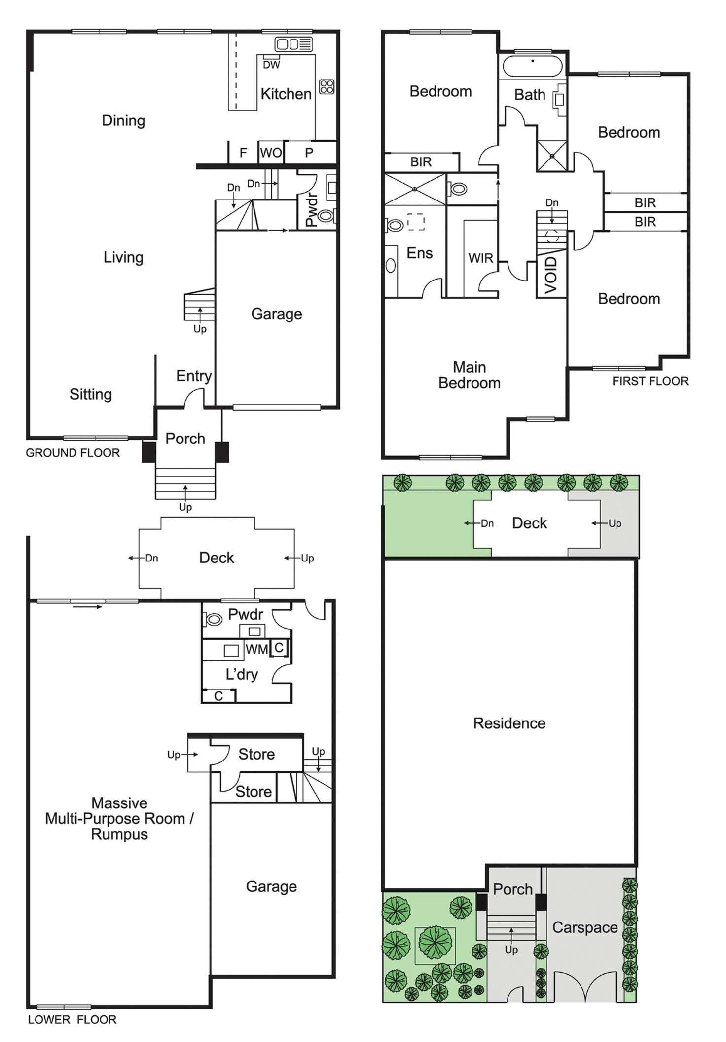 Floorplan of Homely townhouse listing, 1B Wanda Road, Caulfield North VIC 3161