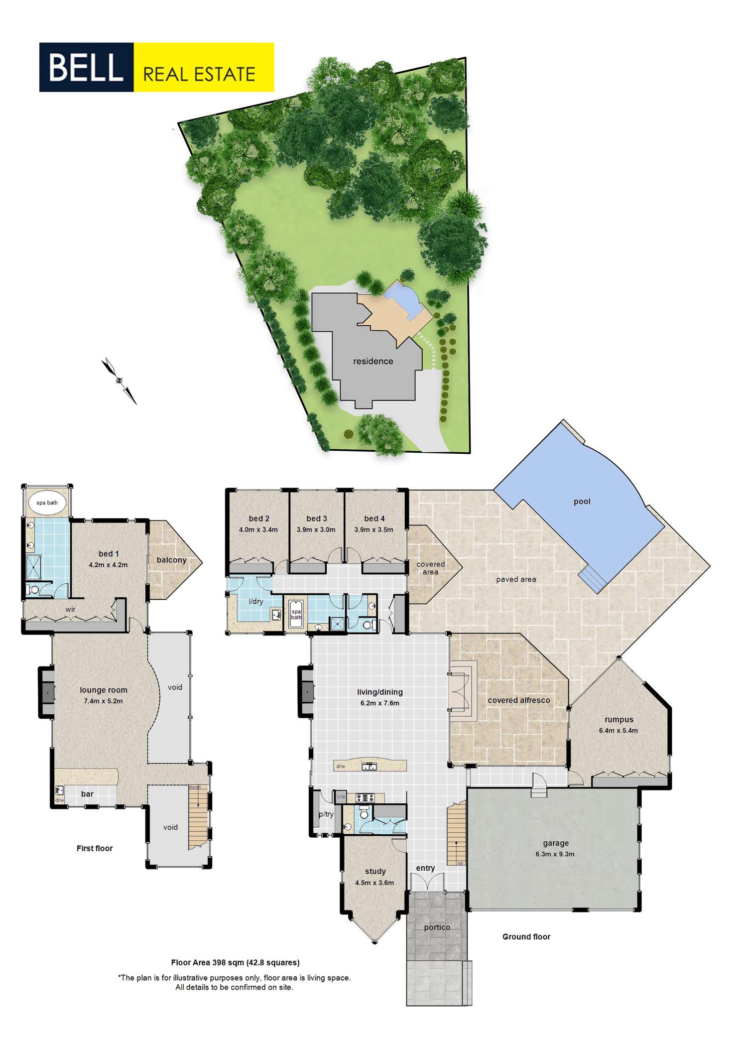 Floorplan of Homely house listing, 14 Taruna Rise, Montrose VIC 3765