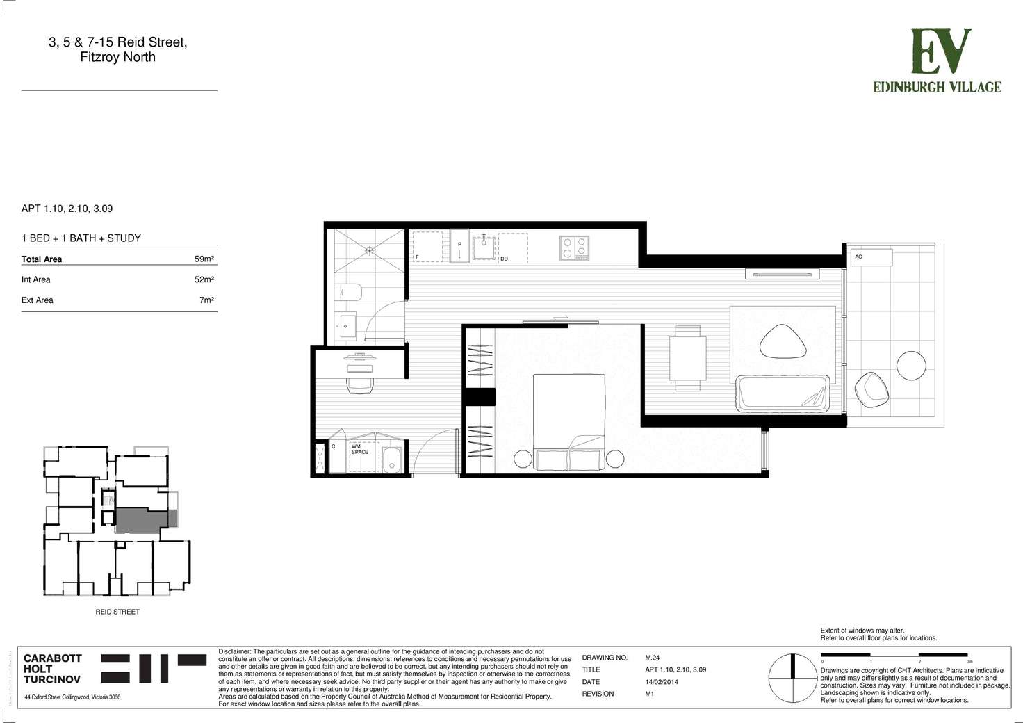 Floorplan of Homely apartment listing, 210/11 Reid Street, Fitzroy North VIC 3068