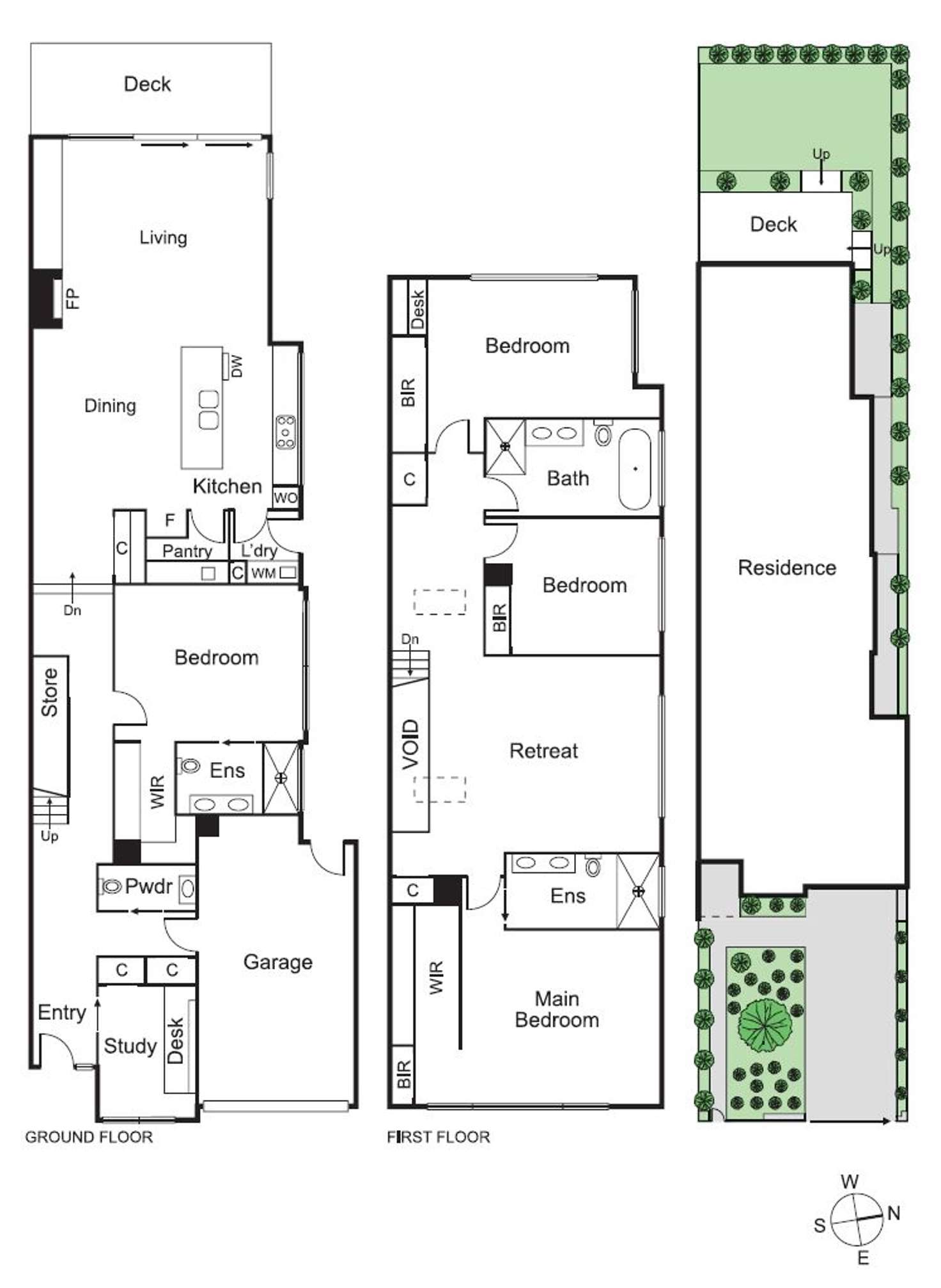 Floorplan of Homely townhouse listing, 5b Chloris Crescent, Caulfield VIC 3162