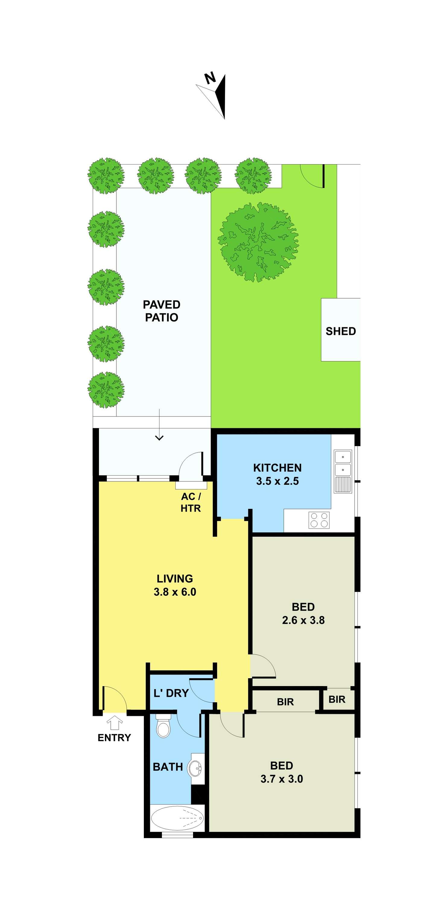 Floorplan of Homely apartment listing, 1/23 Netherlee Street, Glen Iris VIC 3146