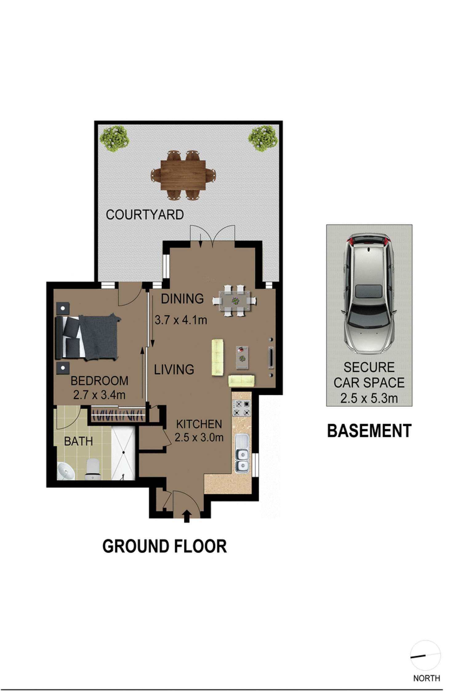 Floorplan of Homely apartment listing, 1/76 Merlin Street, Neutral Bay NSW 2089