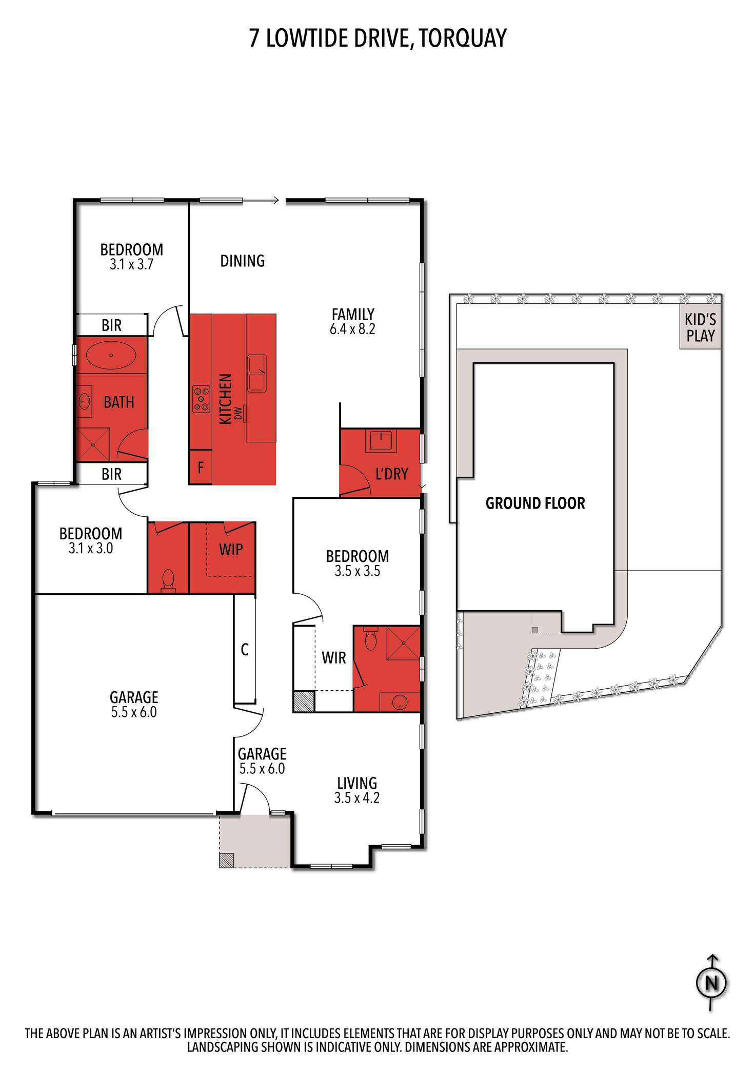 Floorplan of Homely house listing, 7 Lowtide Drive, Torquay VIC 3228