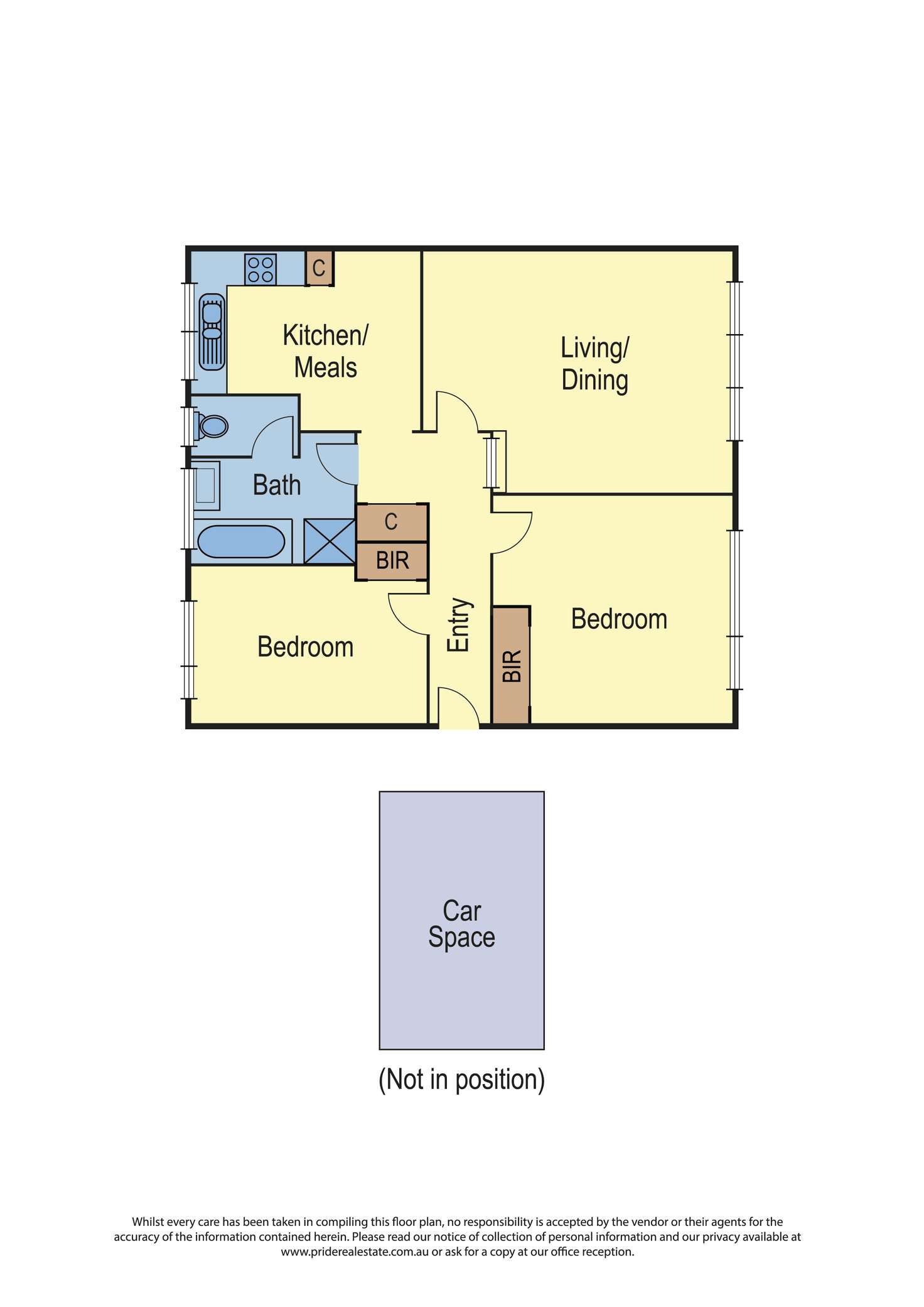 Floorplan of Homely apartment listing, 6/123 Chomley Street, Prahran VIC 3181