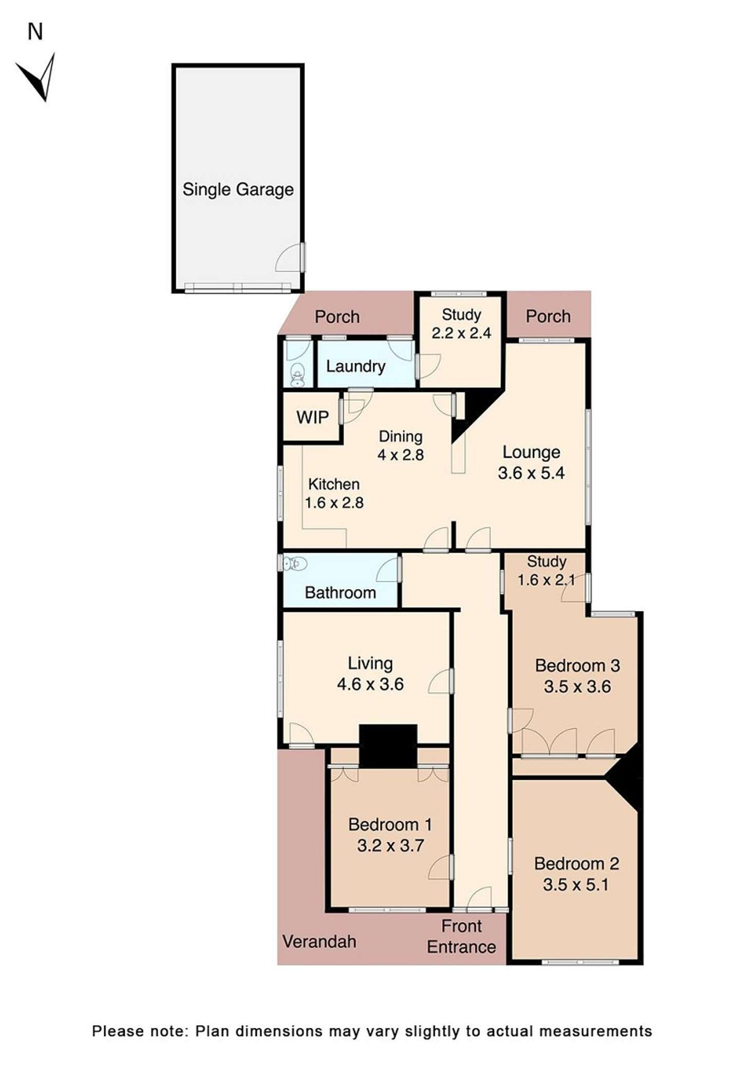 Floorplan of Homely house listing, 601A Dana Street, Ballarat Central VIC 3350
